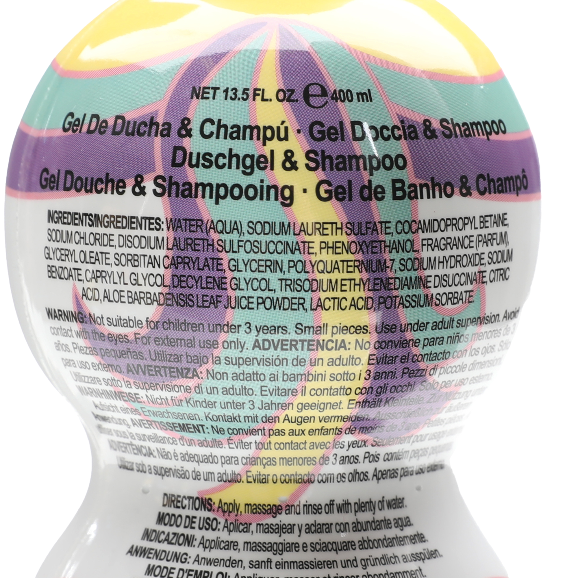 Gel douche et shampoing 2en1 Licorne