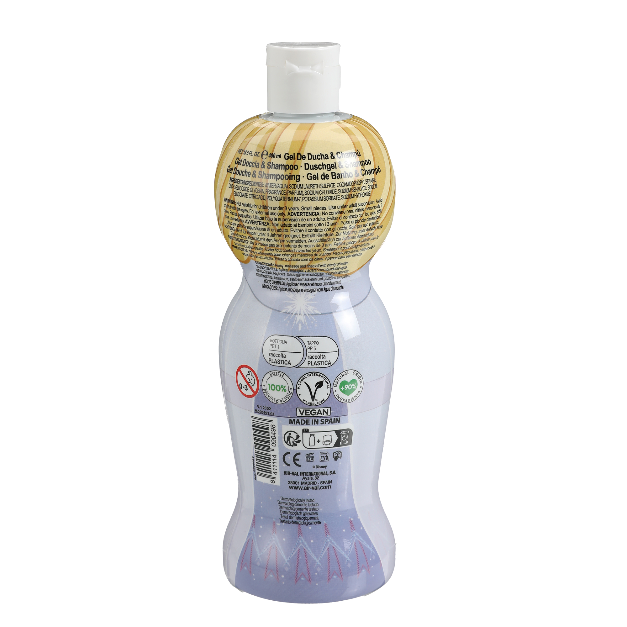 Gel douche et shampoing 2en1 Reine des Neiges