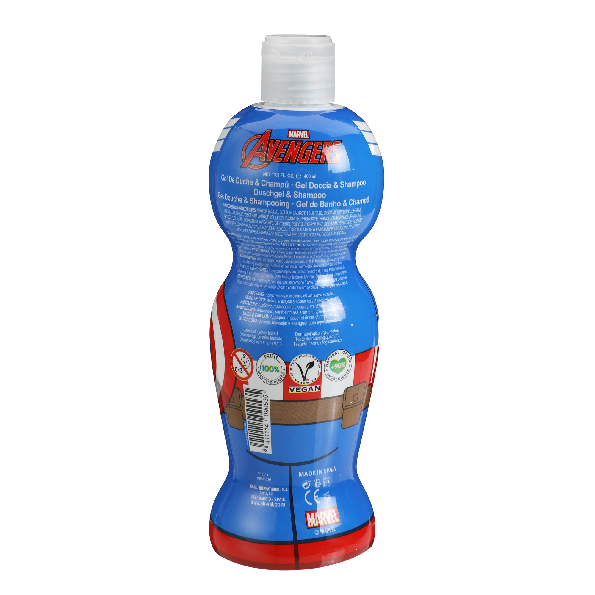 Gel douche et shampoing 2en1 Captain America