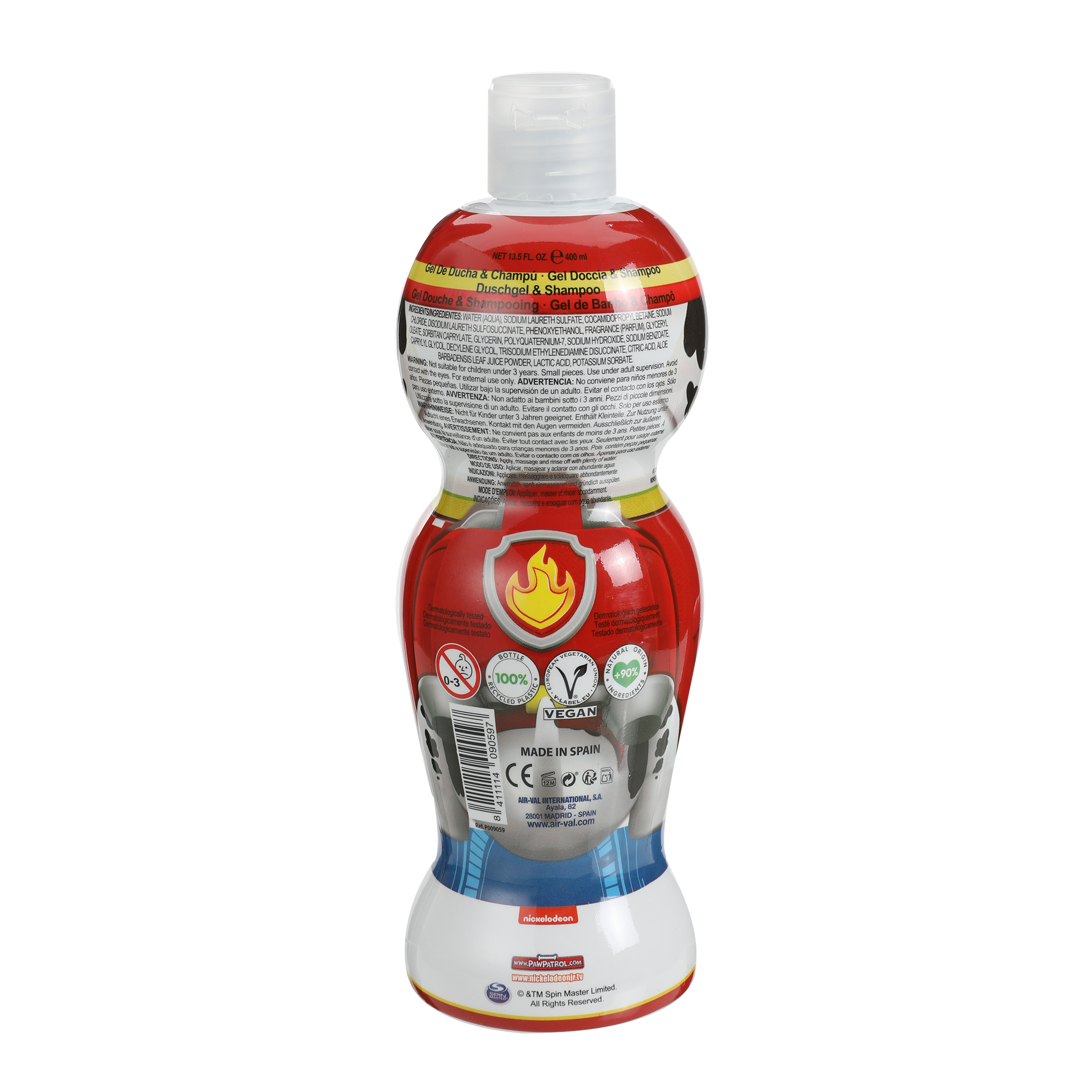 Gel douche et shampoing 2en1 Marcus Pat Patrouille