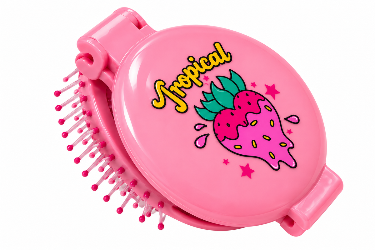 Brosse à cheveux pliable de voyage