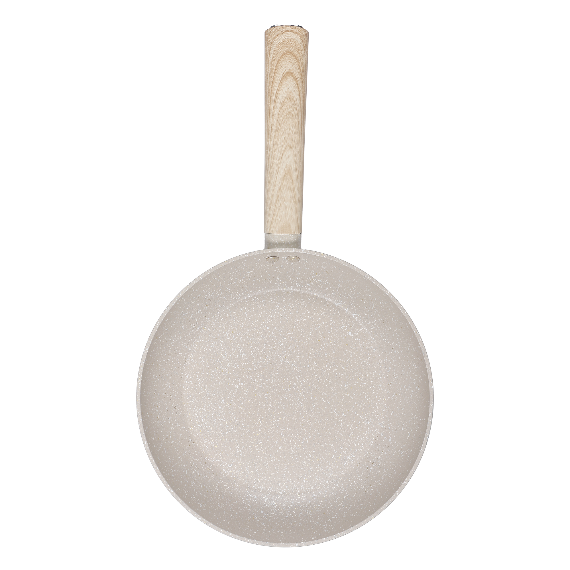 Poêle 24 cm manche imitation bois tous feux dont induction