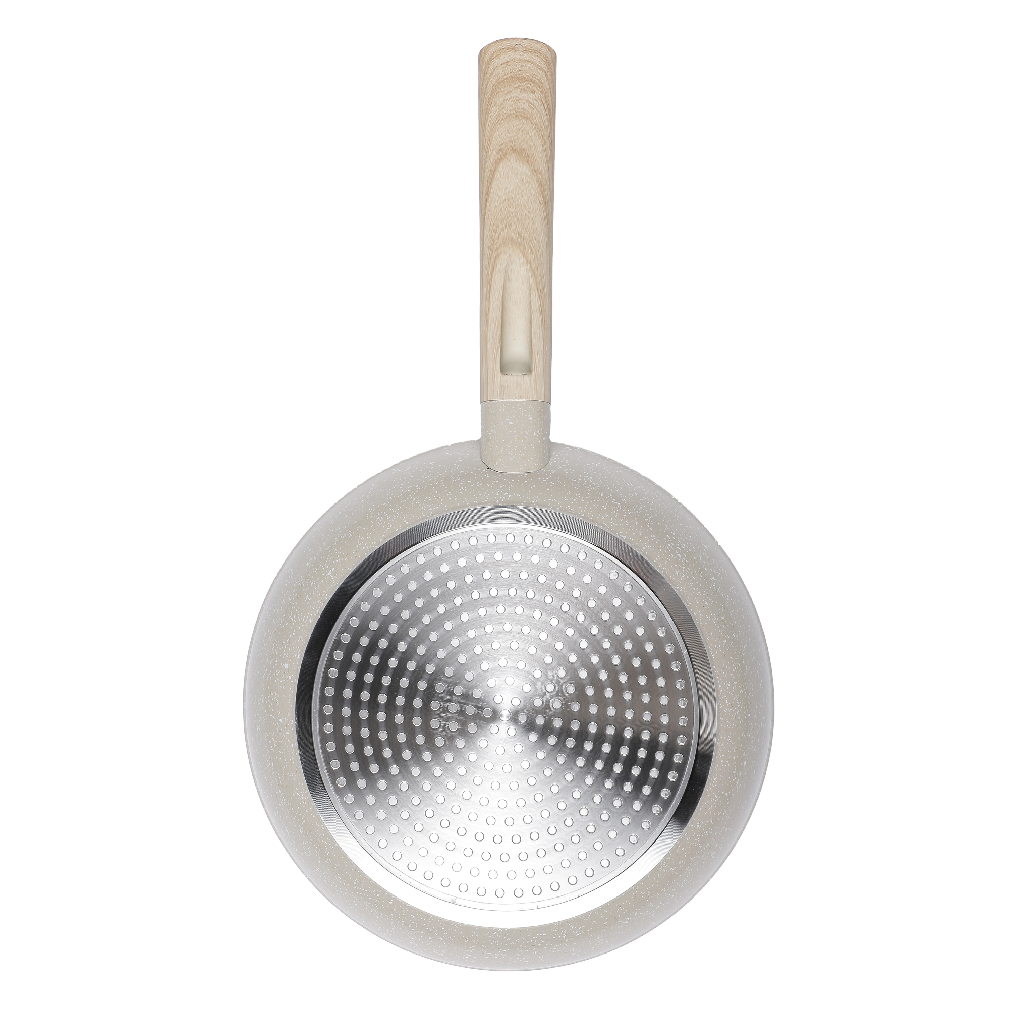 Poêle 24 cm manche imitation bois tous feux dont induction