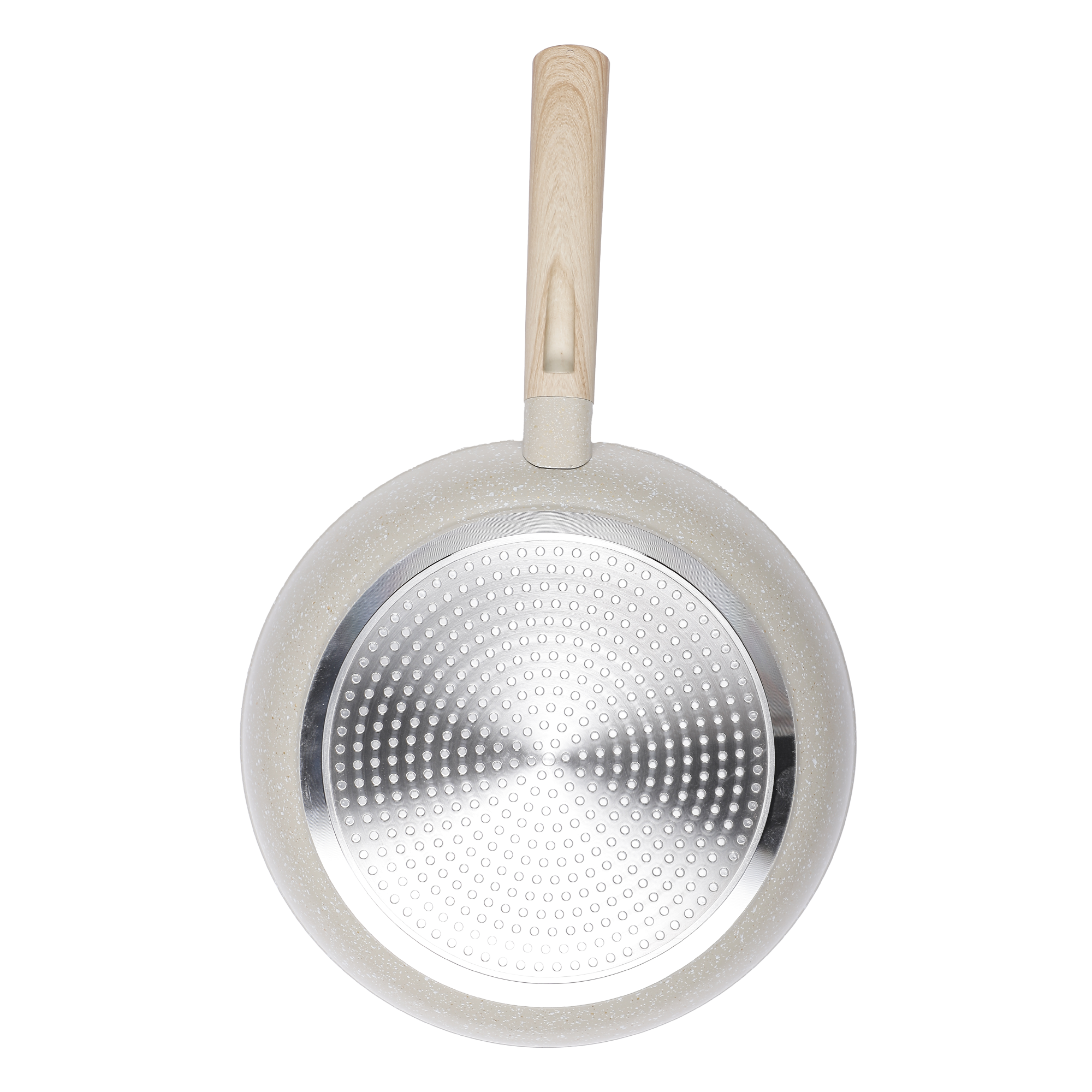 Poêle 28 cm manche imitation bois tous feux dont induction