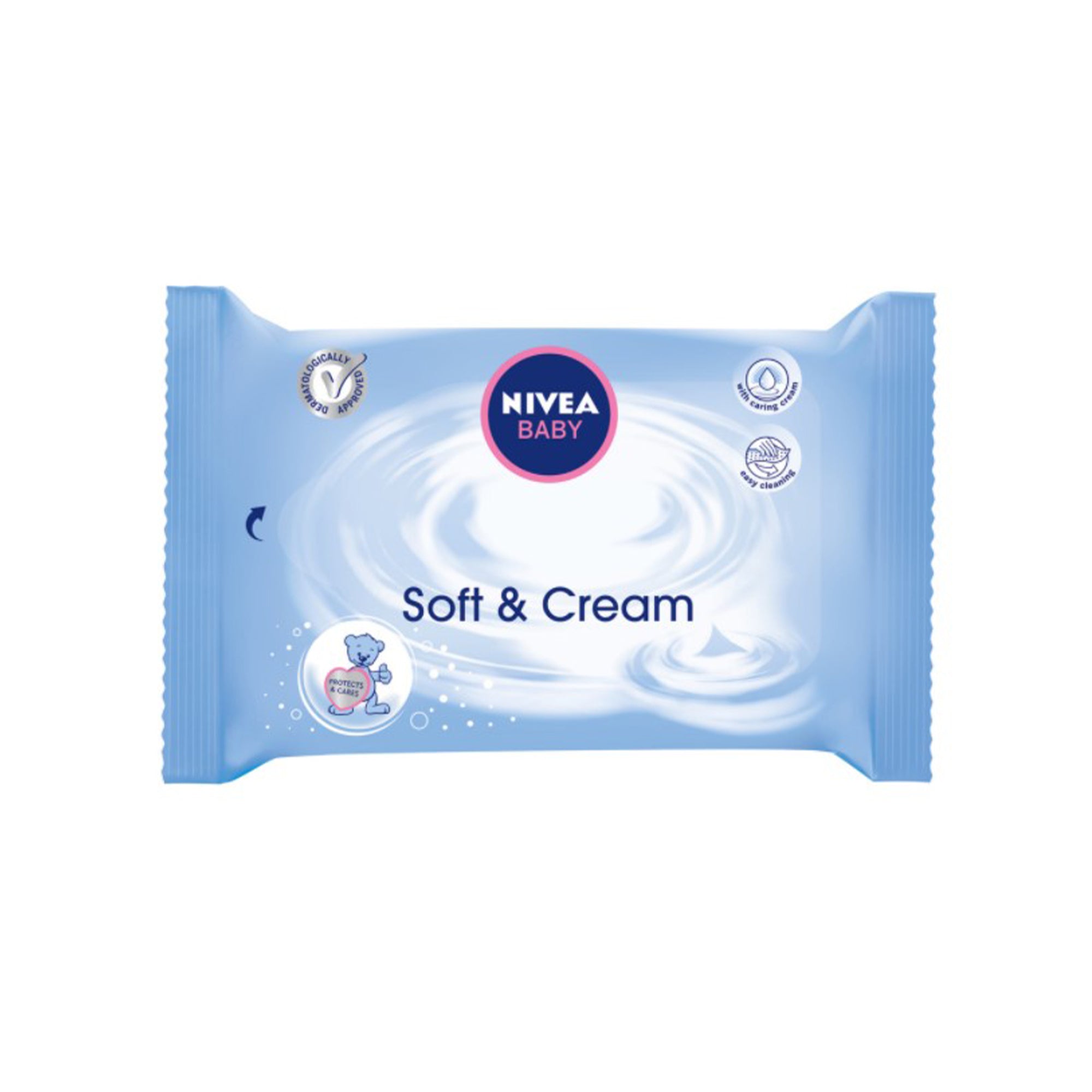 63 LINGETTES BÉBÉ SOFT & CREAM - NIVEA