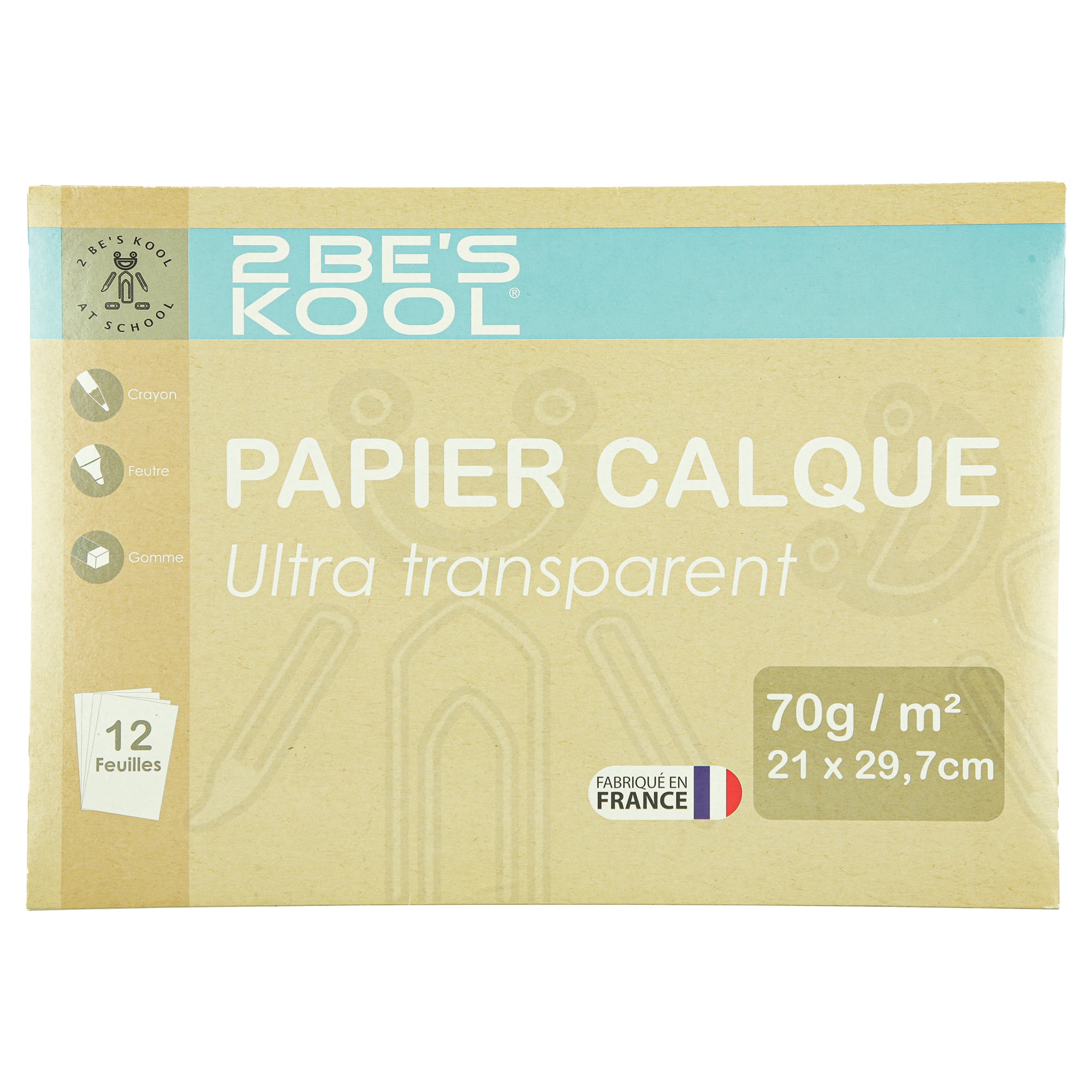 Pochette papier calque A4 x12