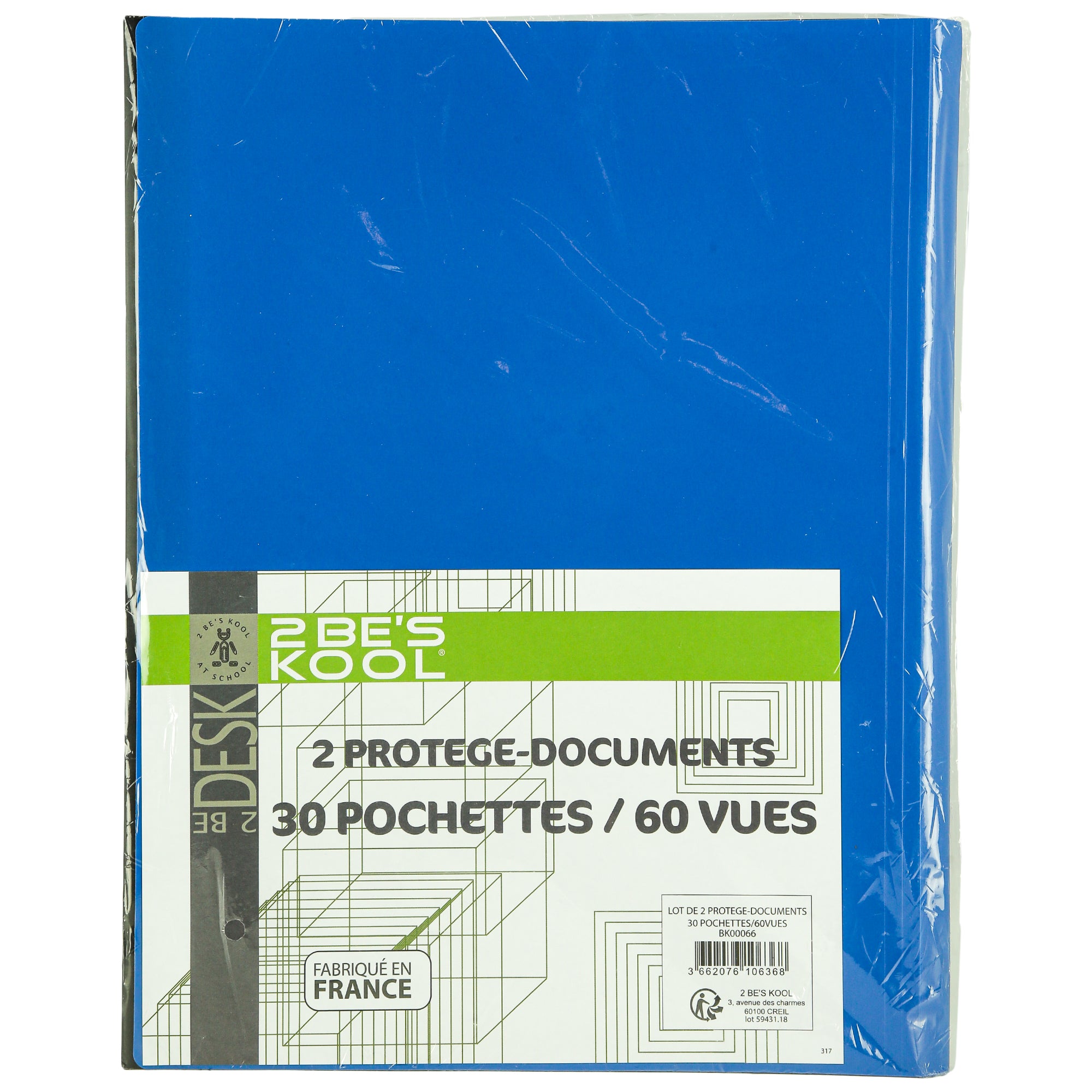 Lot de 2 protège-documents 30 pochettes
