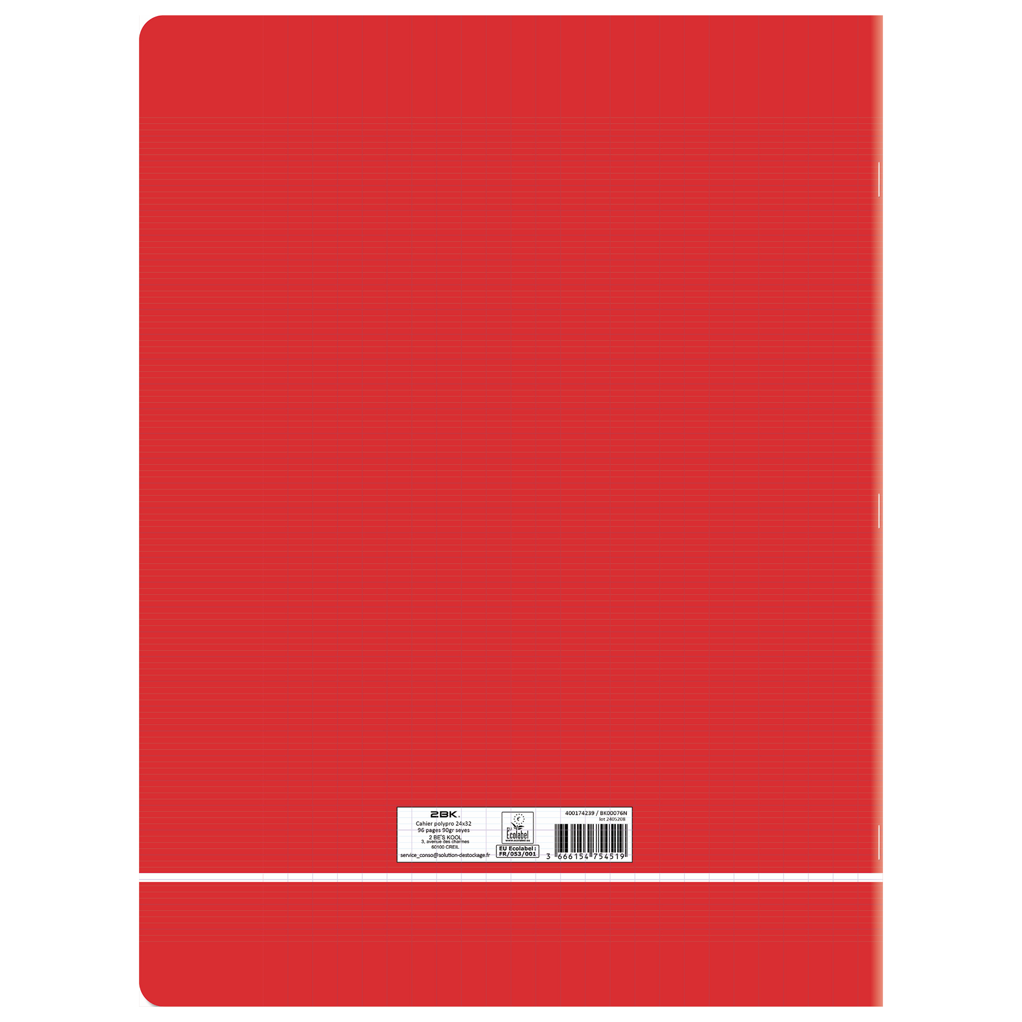 Cahier 24x32 cm 96 pages