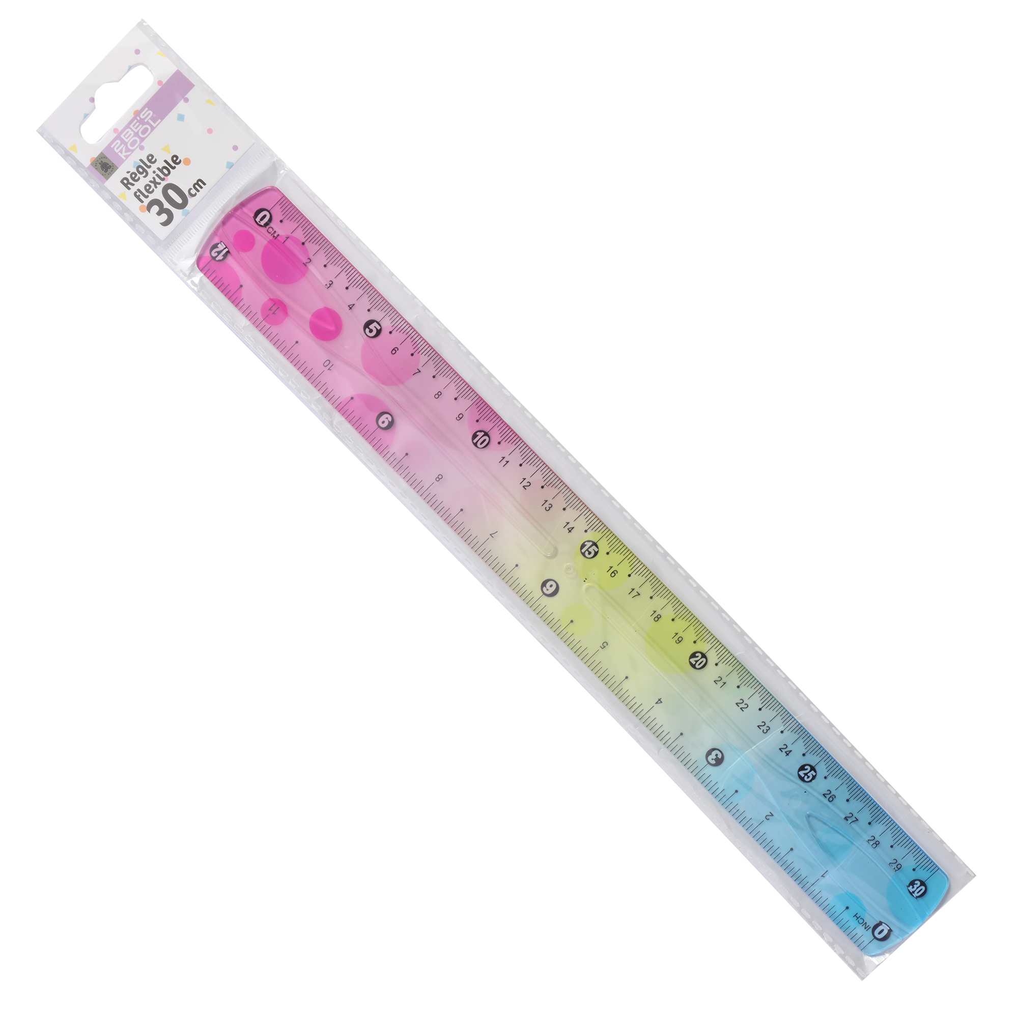Règle flexible 30 cm - Rose