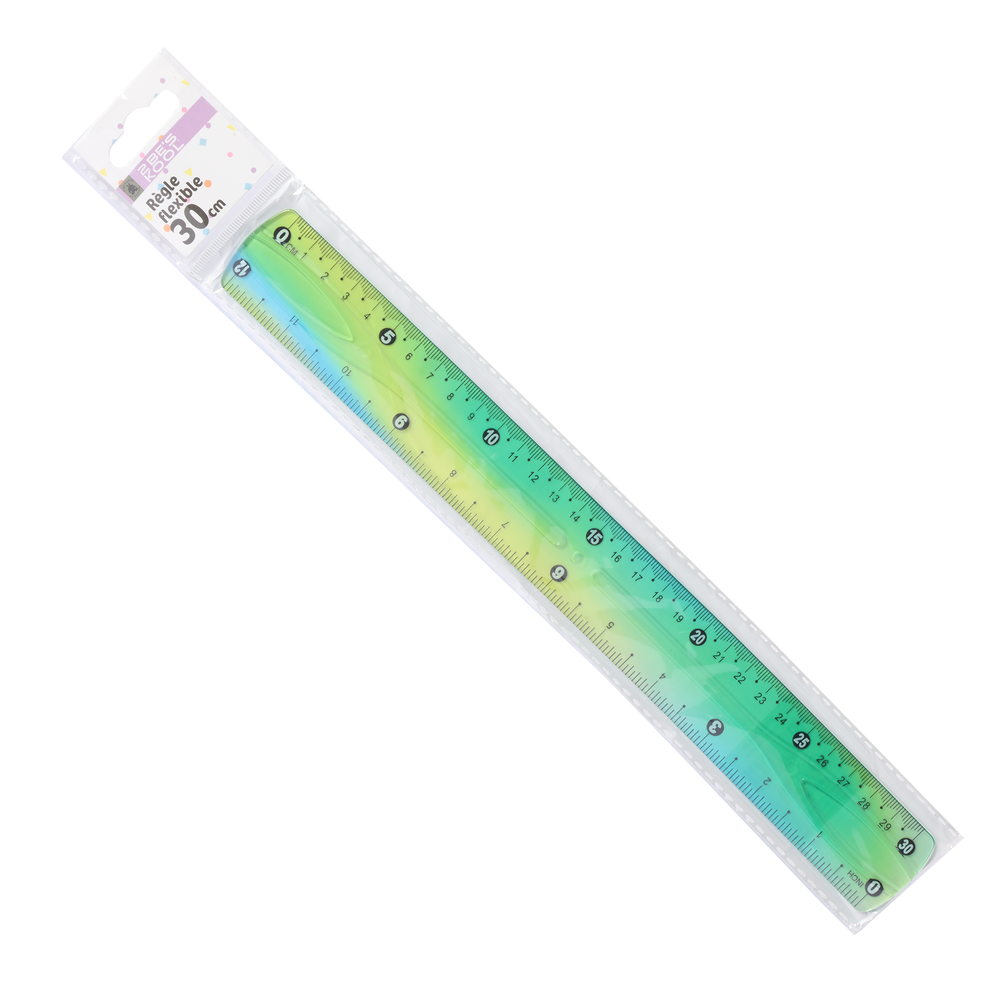 Règle flexible 30 cm - Vert