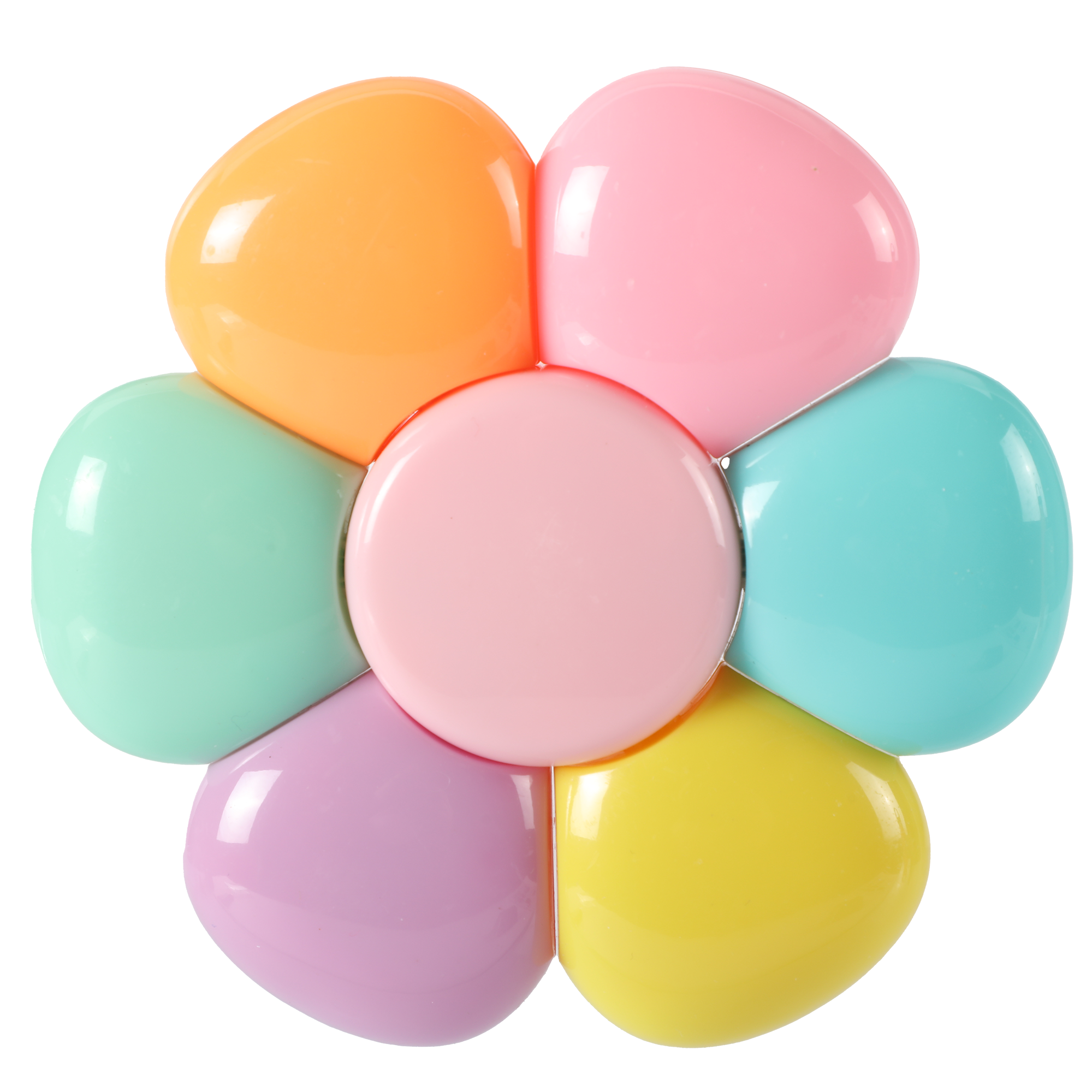 Lot de 6 surligneurs en forme de fleur