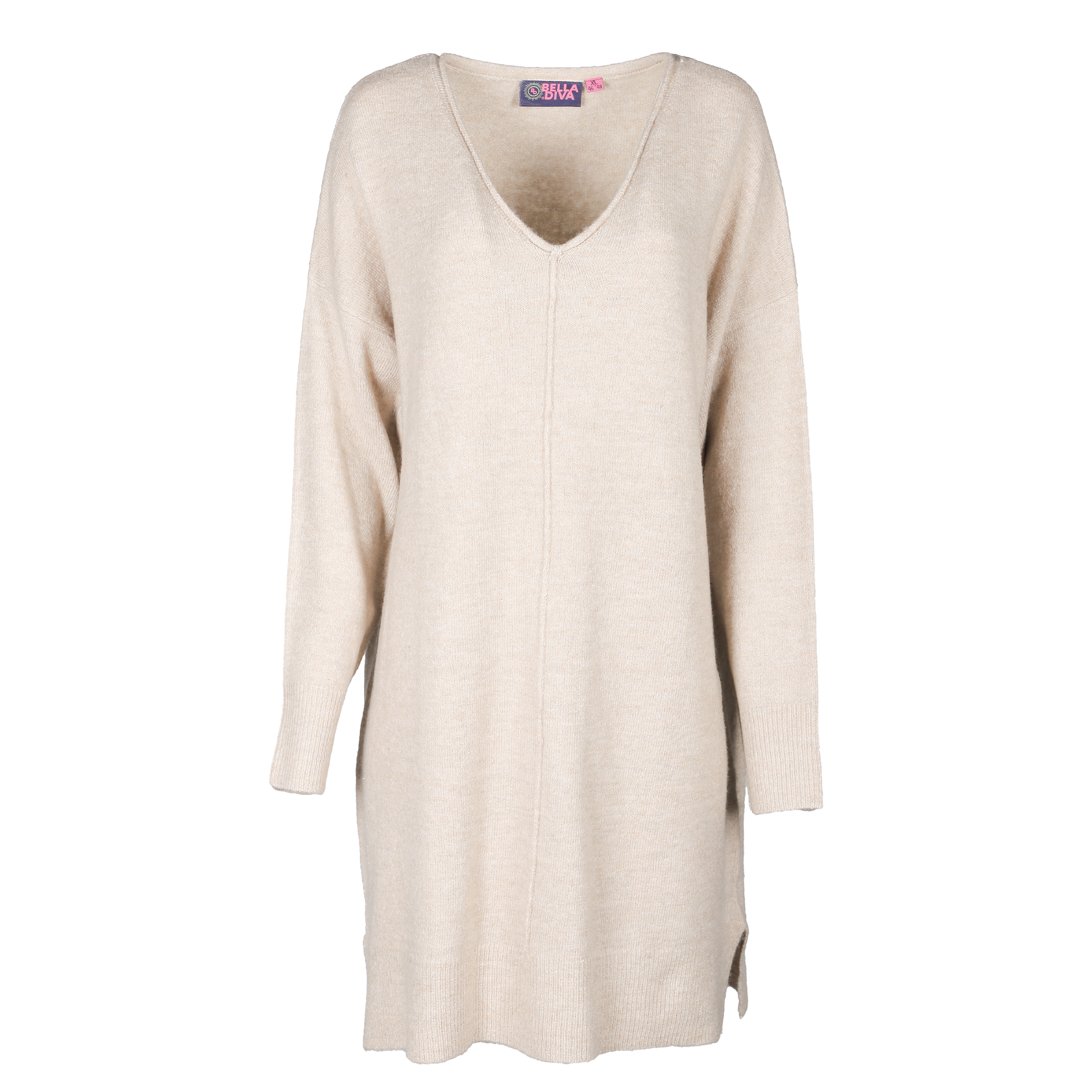 Robe en maille  - Beige