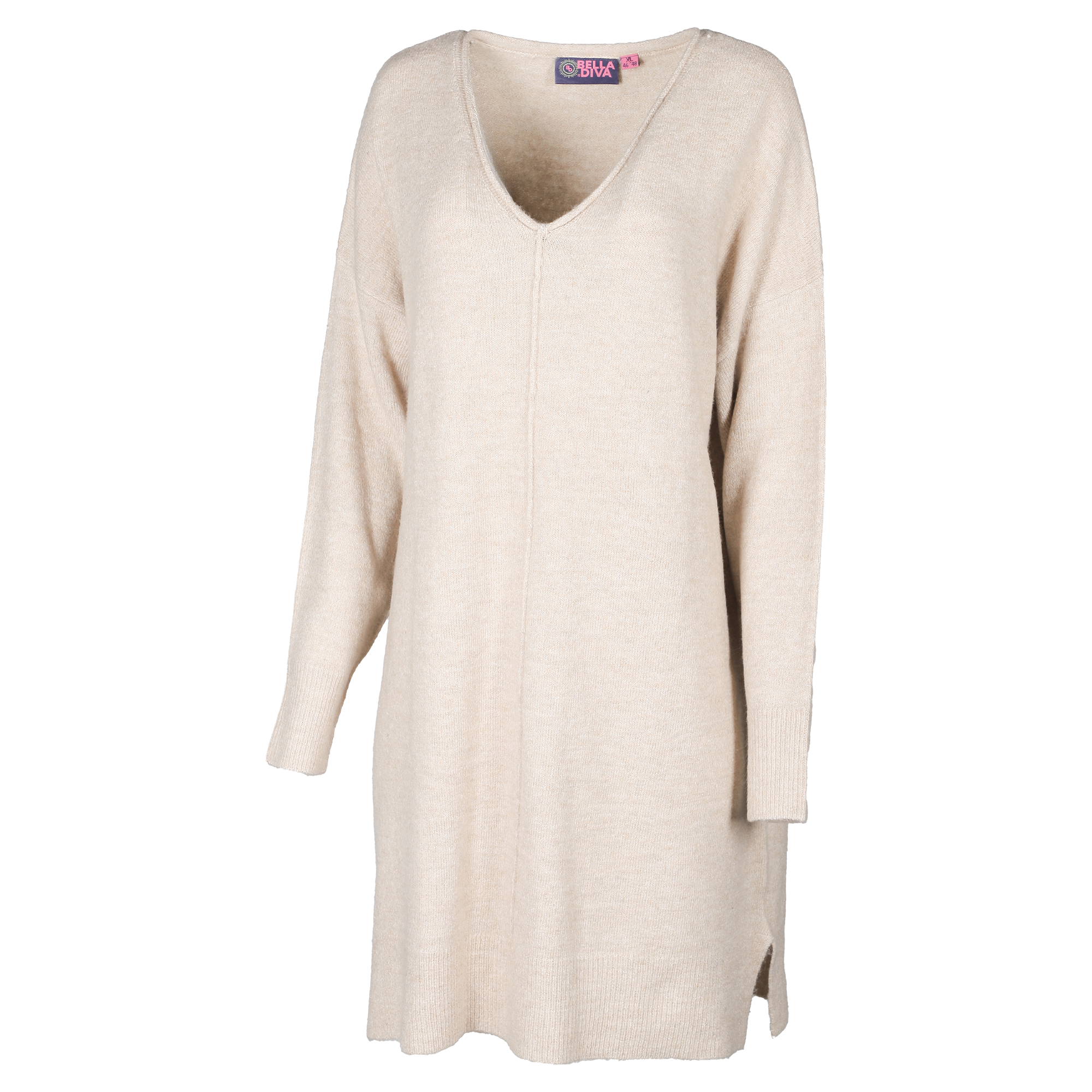 Robe en maille  - Beige