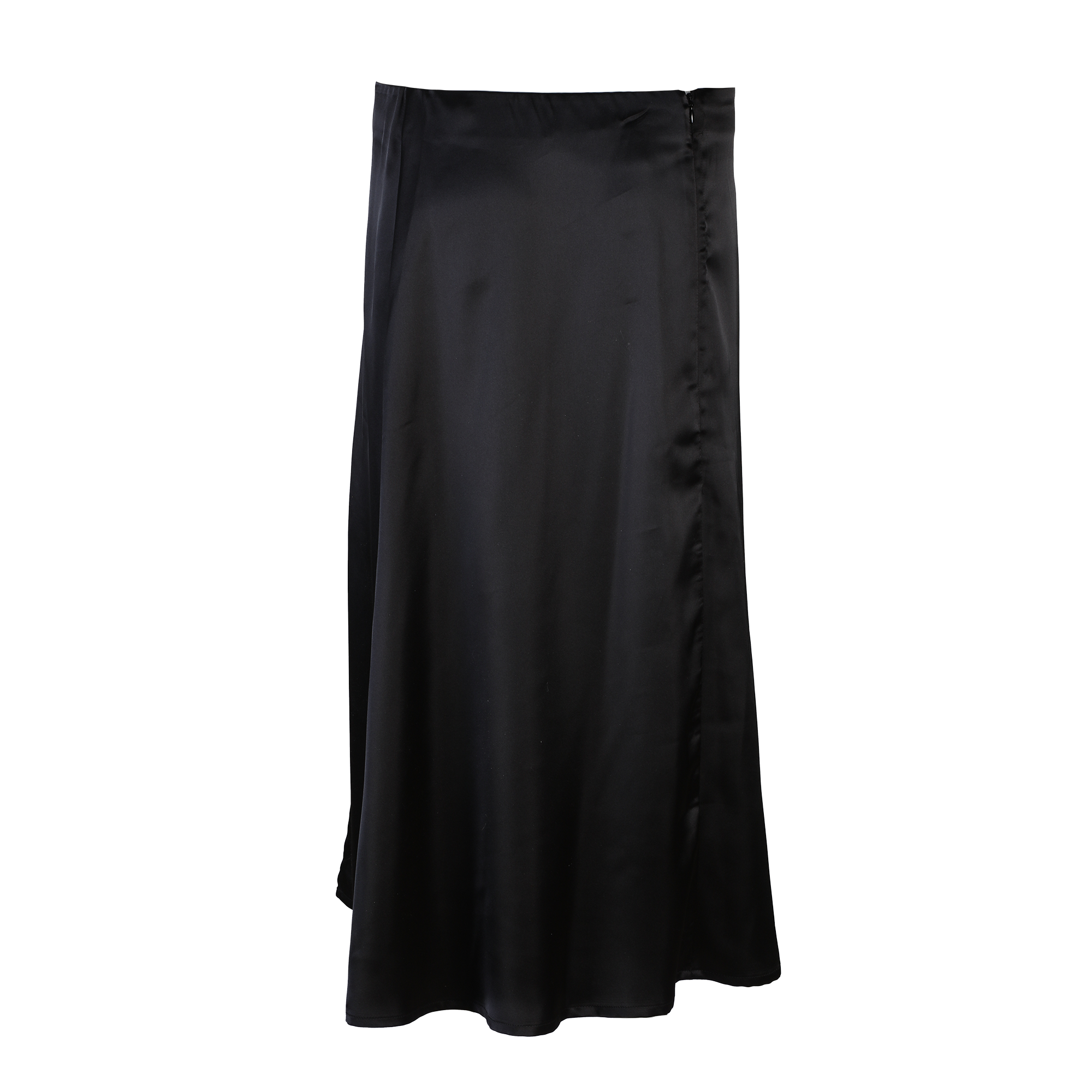 Jupe en satin  - Noir