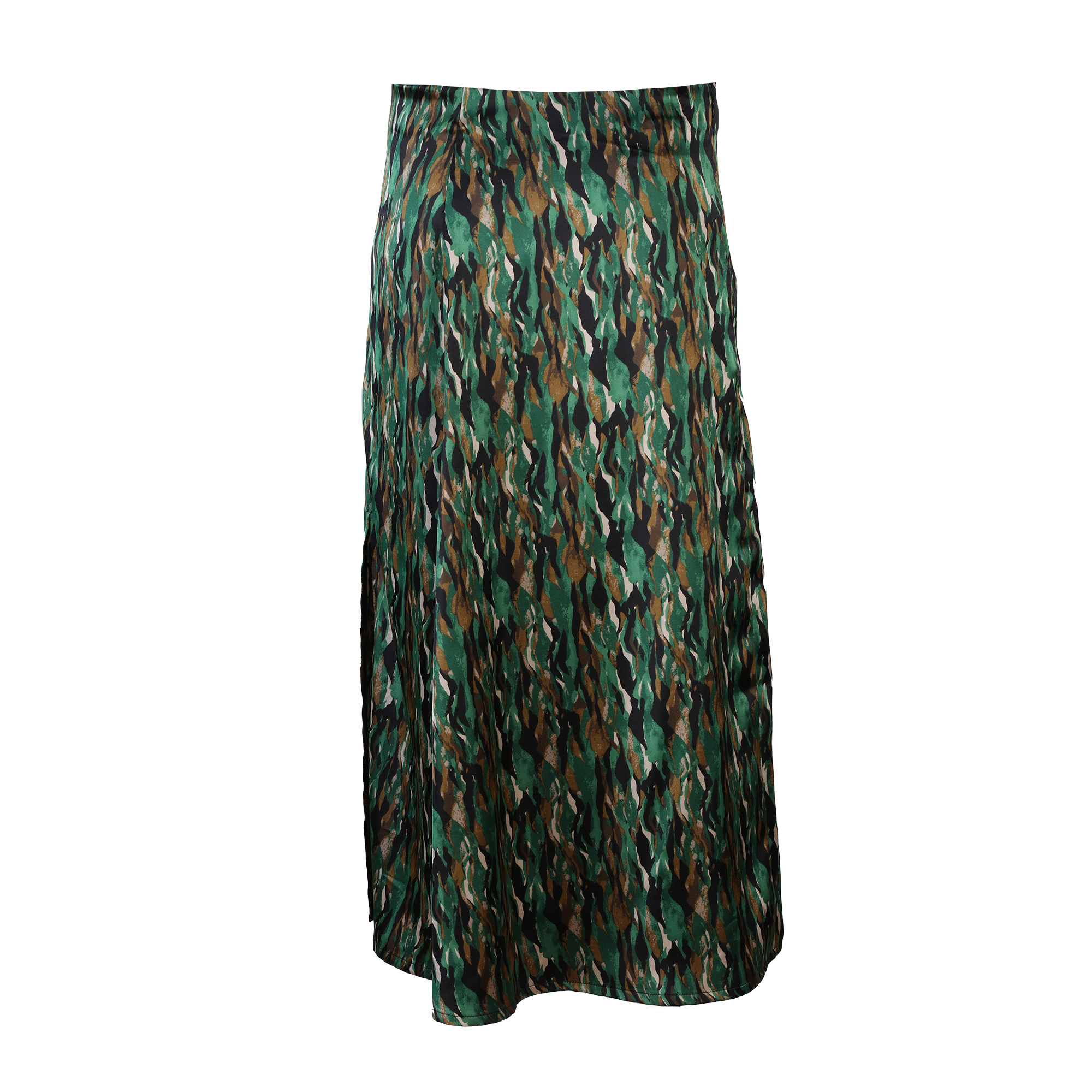 Jupe en satin  - Noir