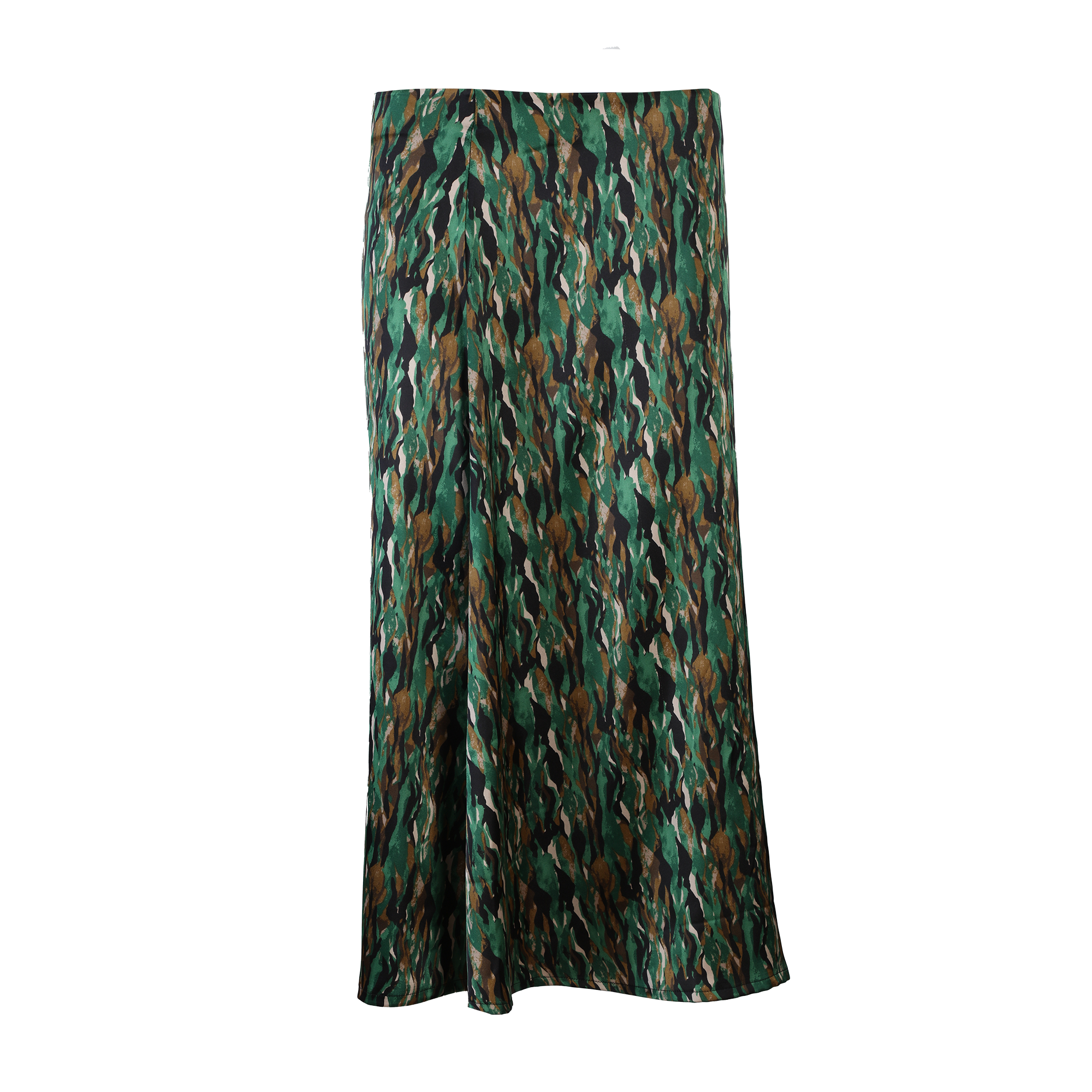 Jupe en satin  - Vert