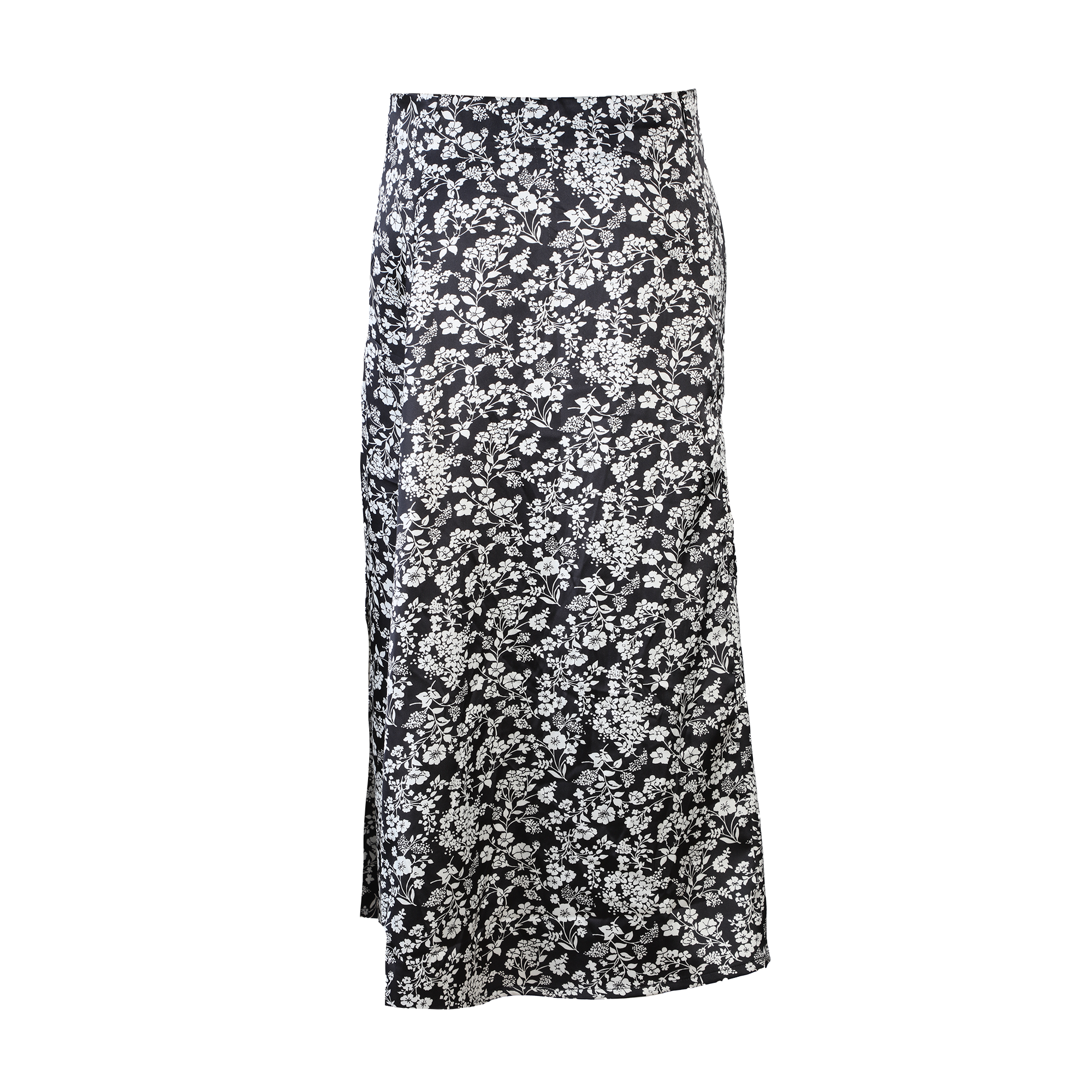 Jupe en satin  - Noir