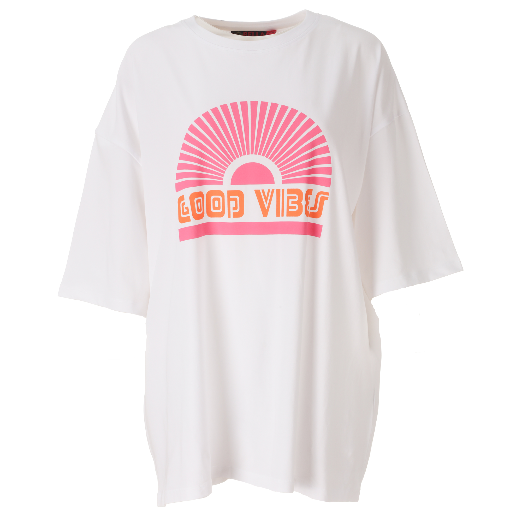 Tee-shirt oversize manches courtes - Rose