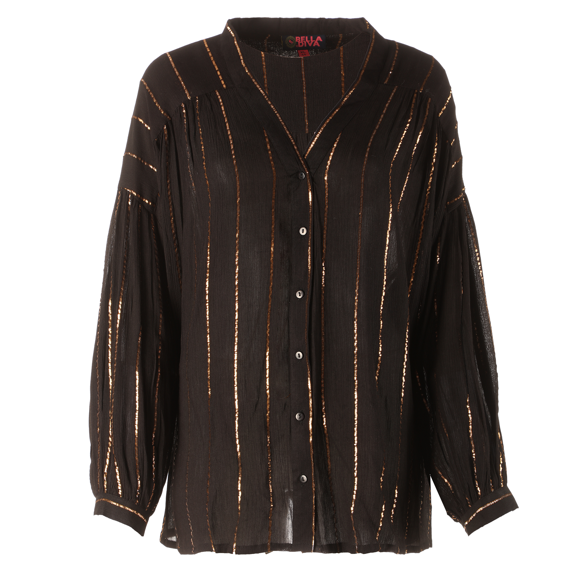 Blouse grande taille - Noir