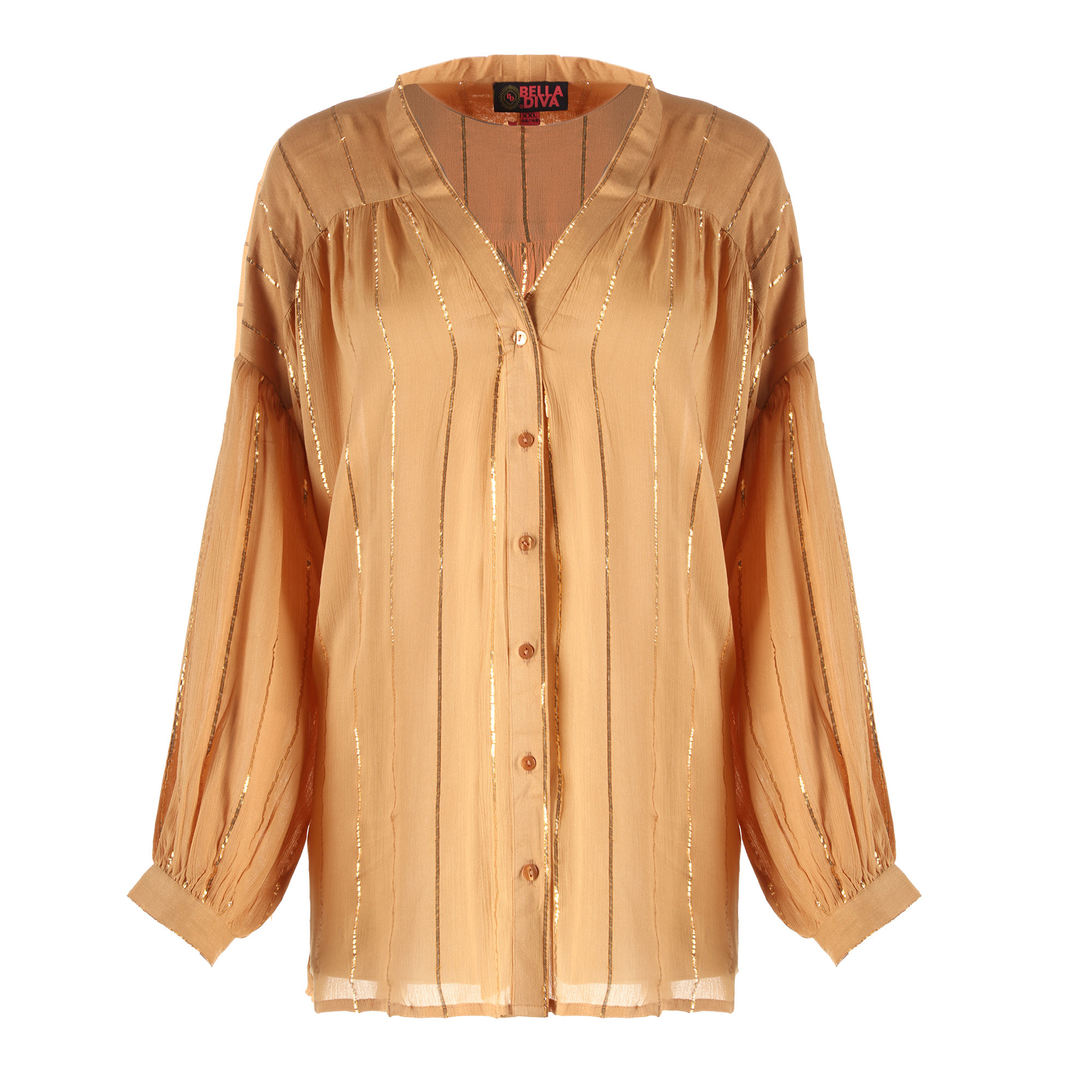 Blouse grande taille - Beige