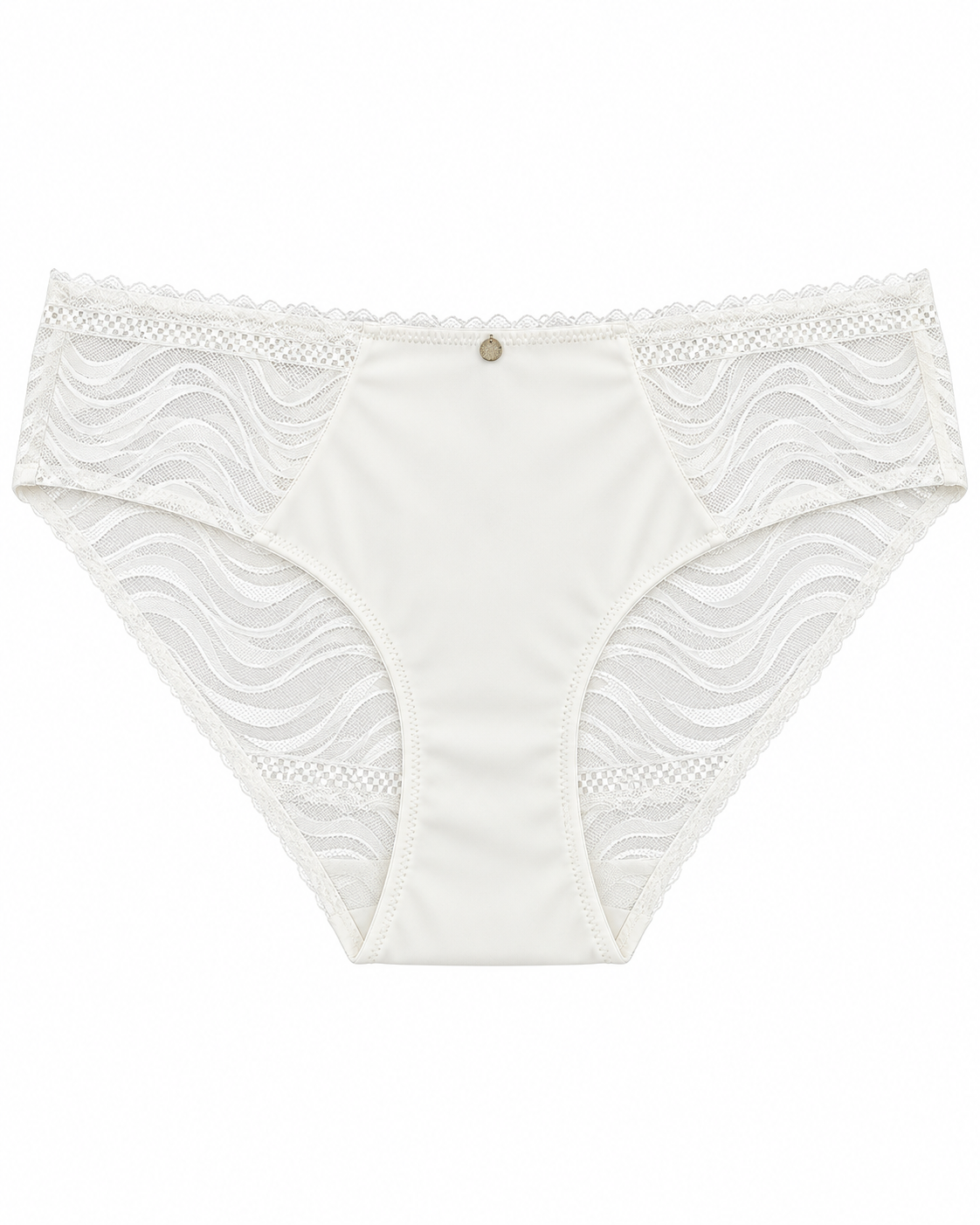 Culotte en dentelle zébrée blanche Bella Diva