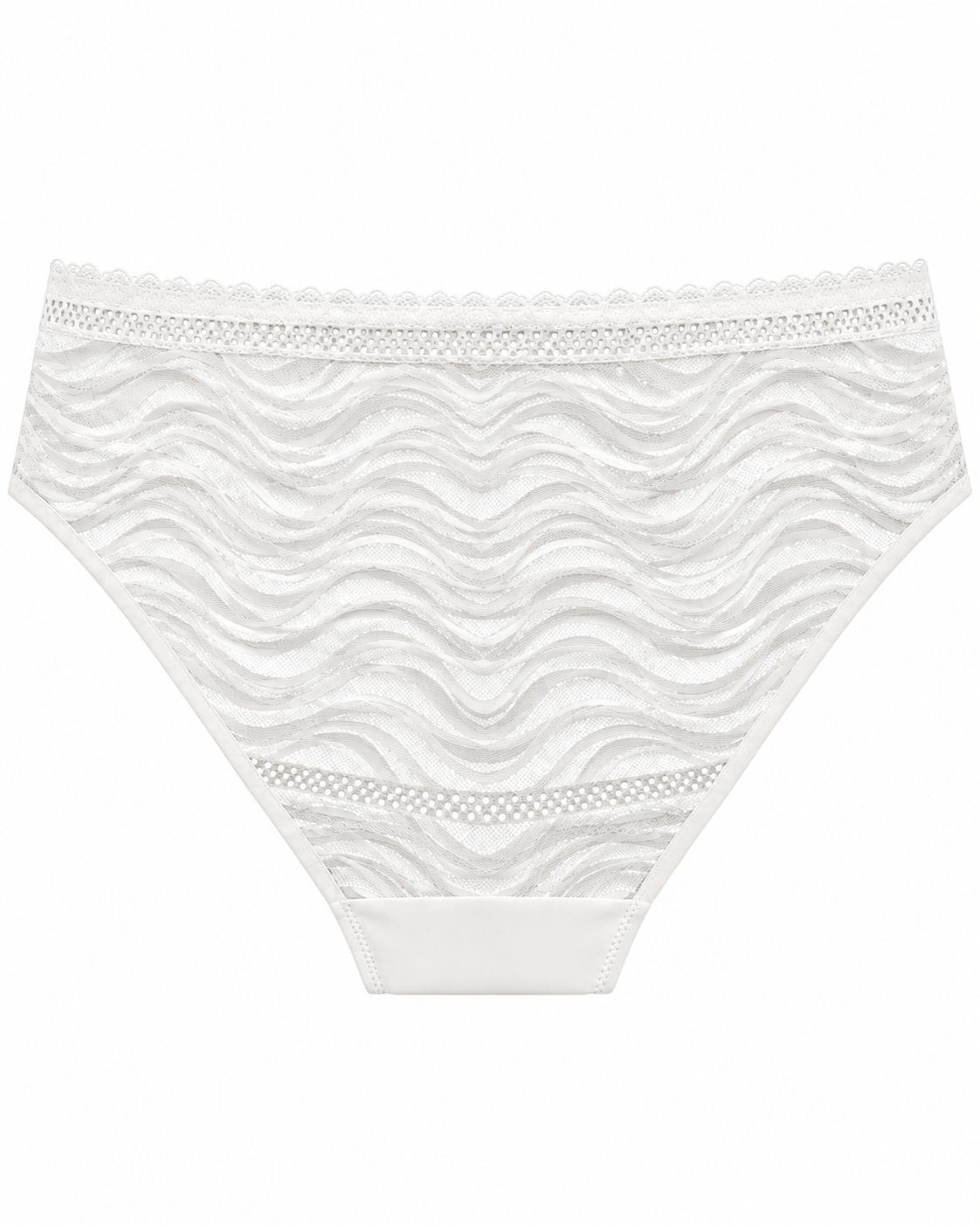 Culotte en dentelle zébrée blanche Bella Diva