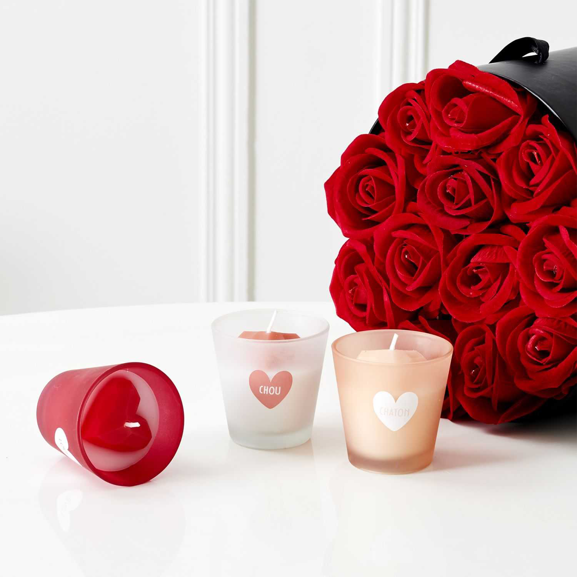 Bougie parfumée coeur love love