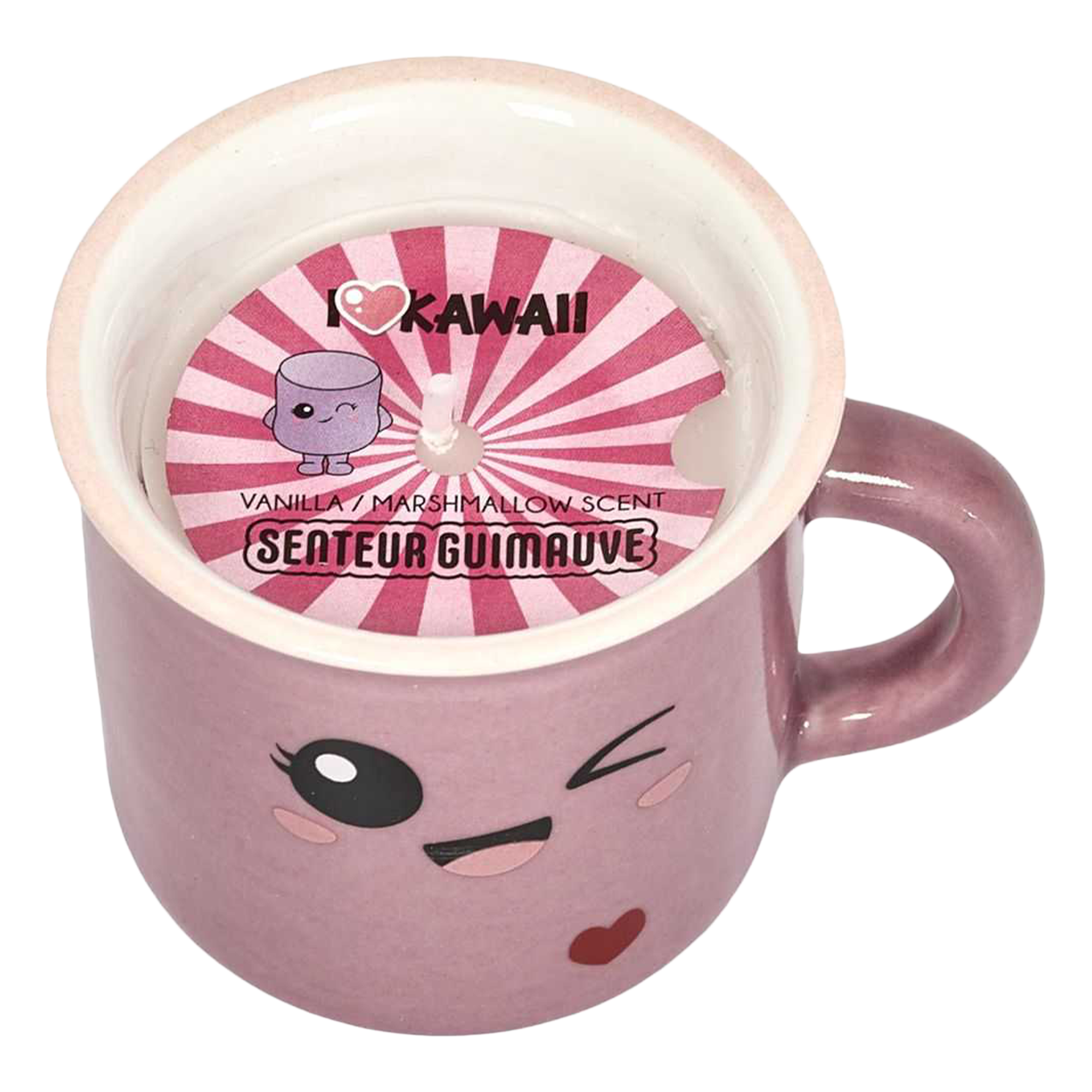 Bougie parfumée tasse Kawaï