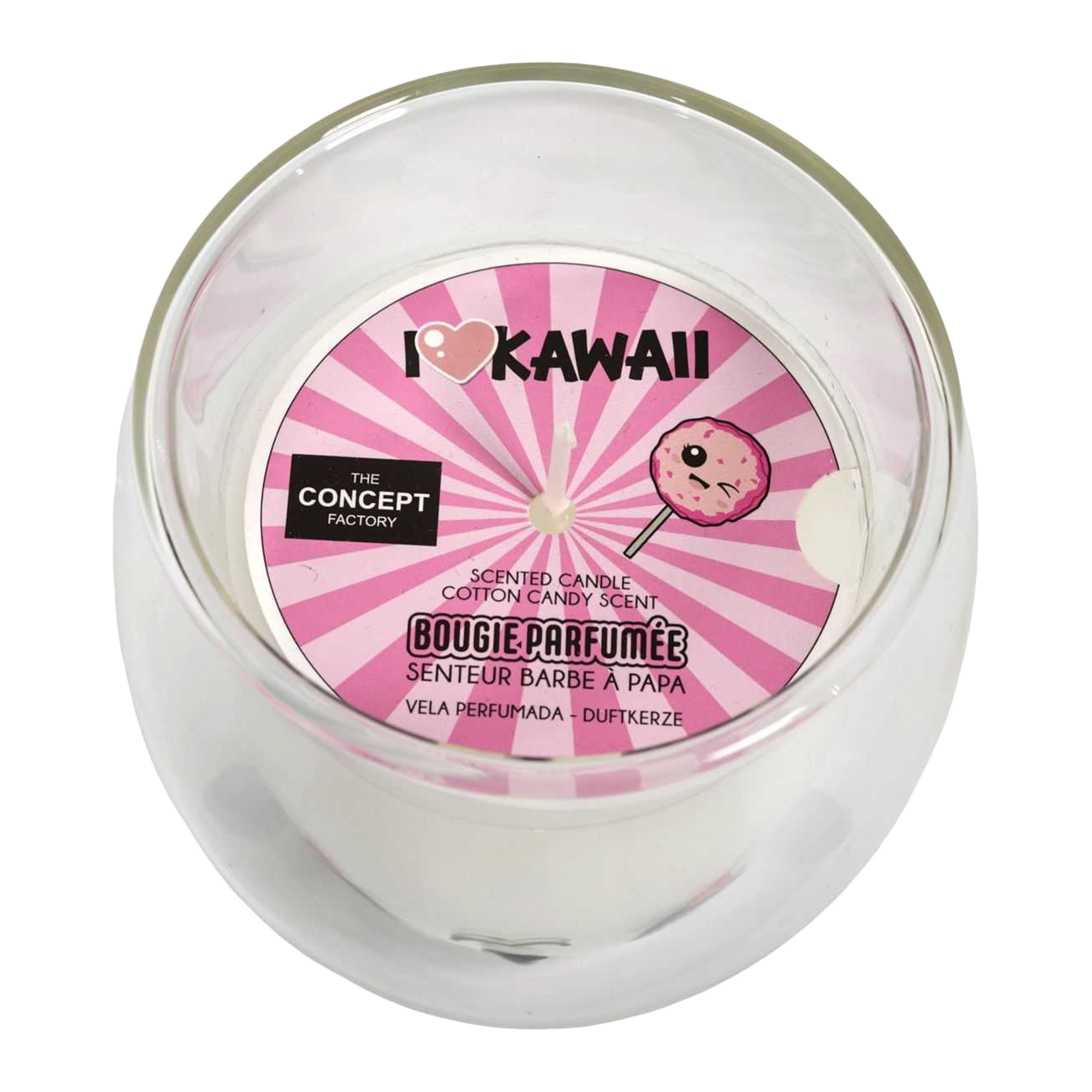 Bougie parfumée verre double paroi Kawaï