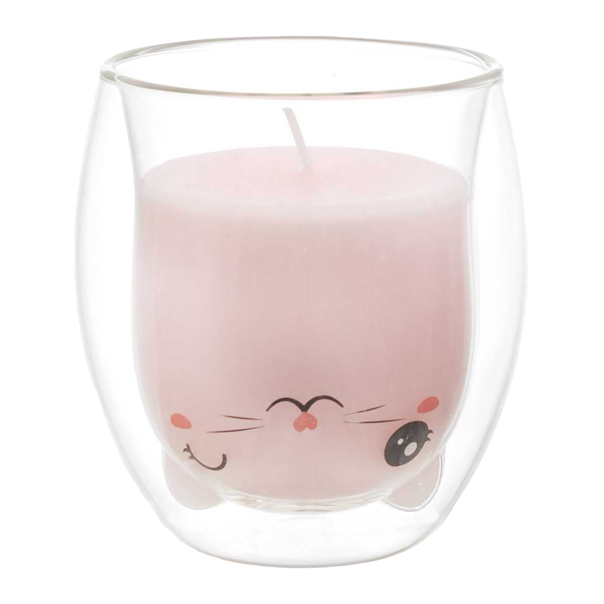 Bougie parfumée verre double paroi Kawaï