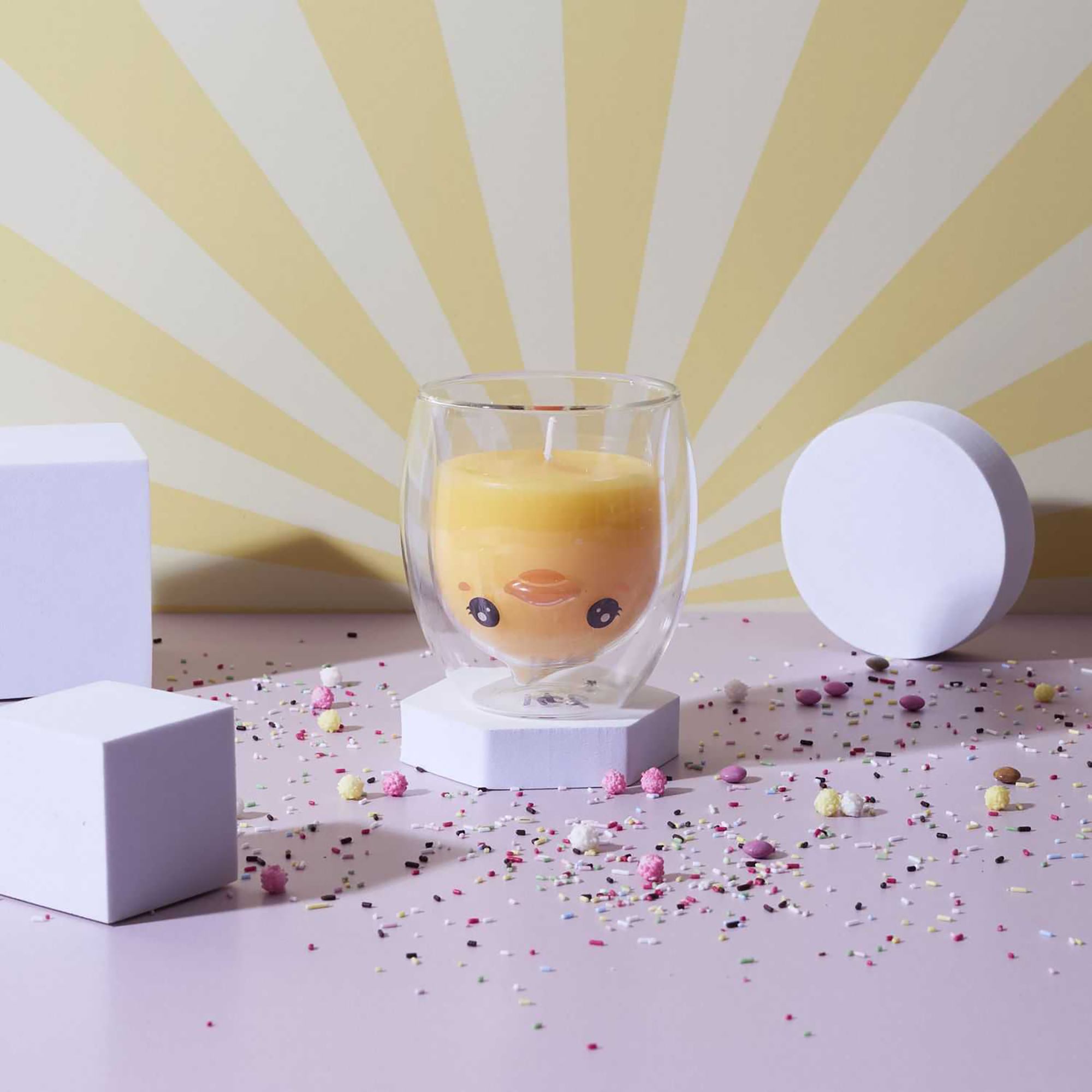 Bougie parfumée verre double paroi Kawaï