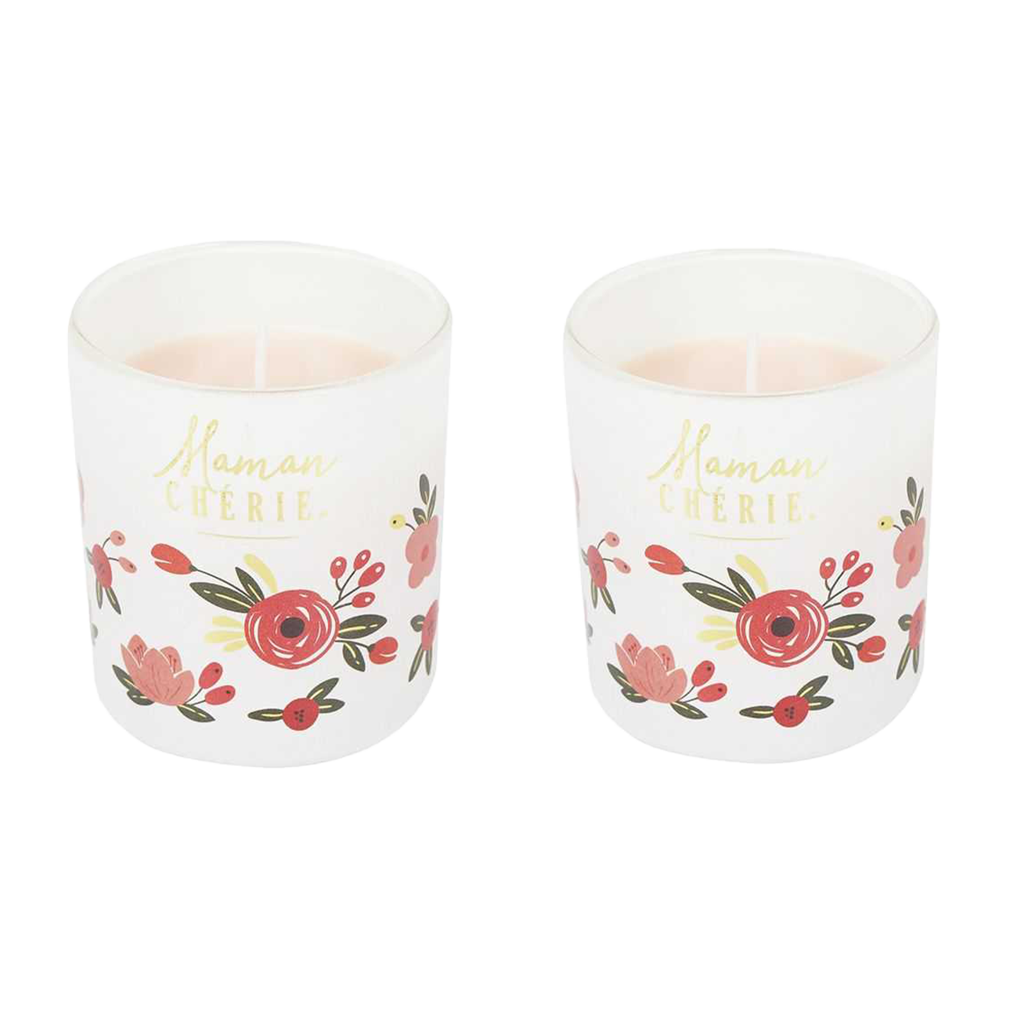 Coffret de 2 bougies parfumées Maman chérie