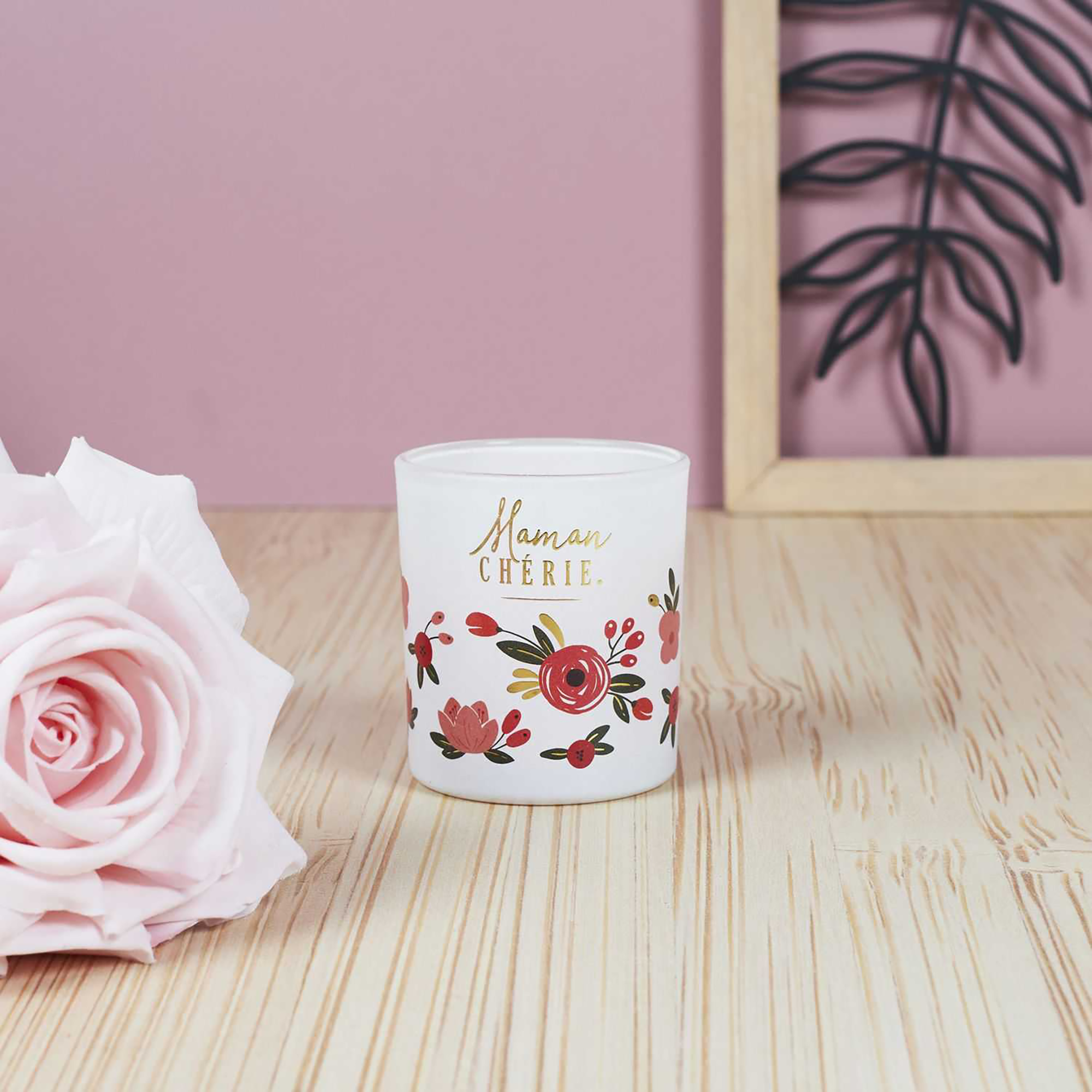 Coffret de 2 bougies parfumées Maman chérie