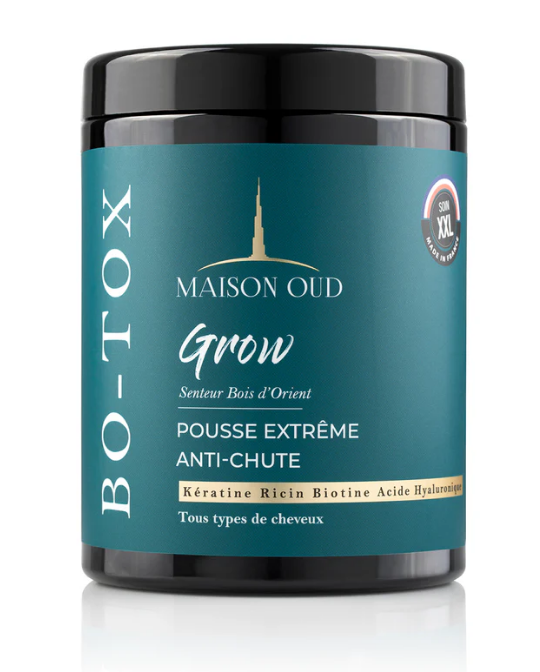 Masque Capillaire Grow – Racine de Ginseng, Biotine & Kératine