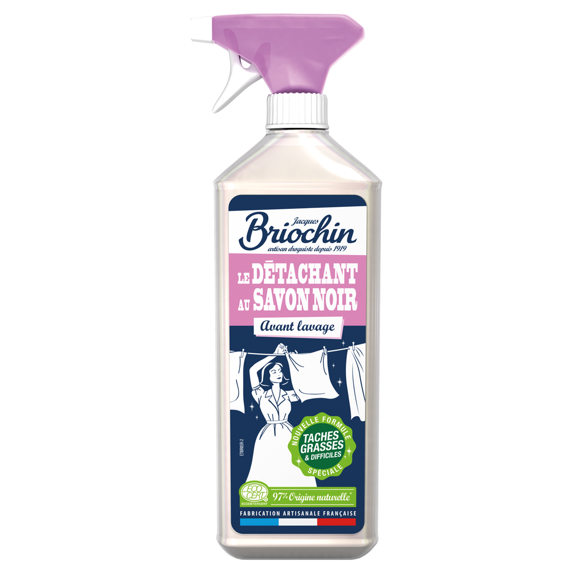 Spray détachant avant-lavage au savon noir