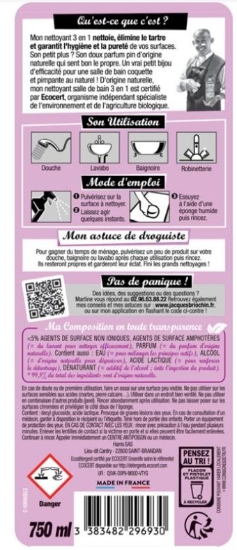 Pistolet nettoyant salle de bain