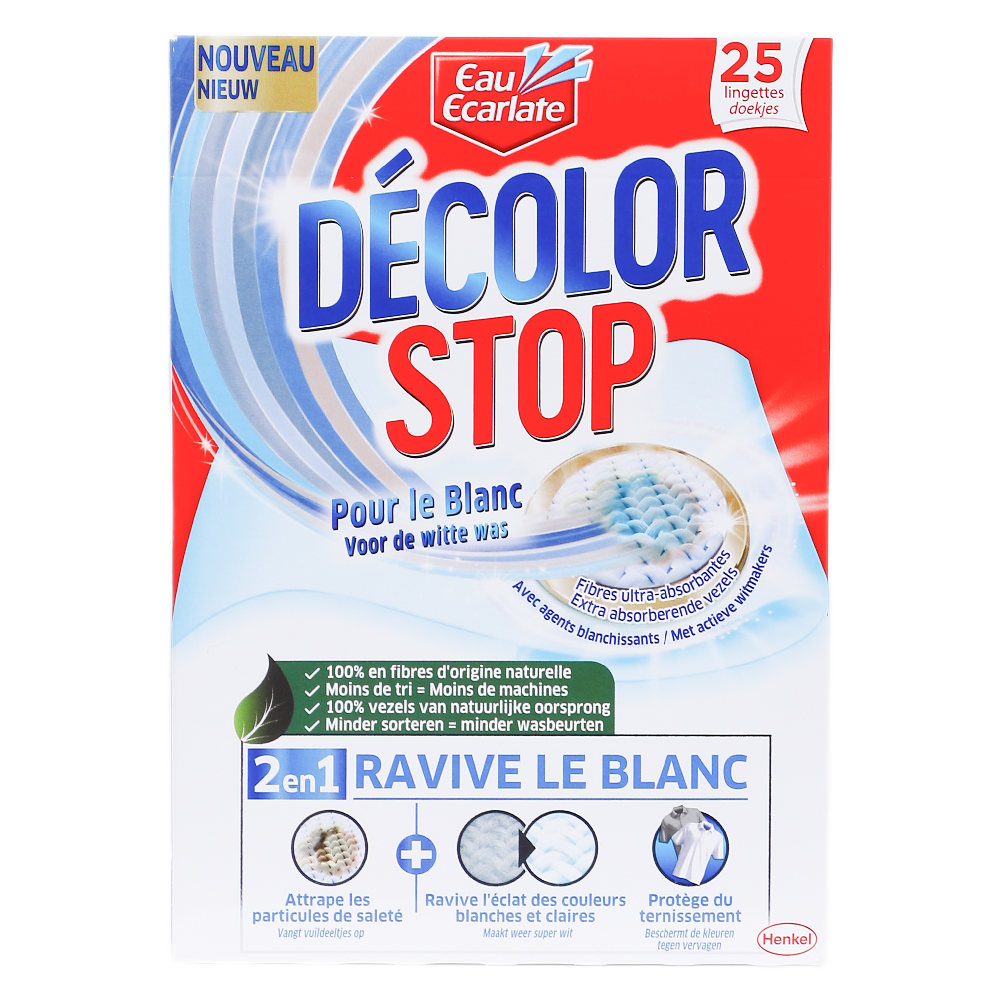 25 lingettes blanc intense