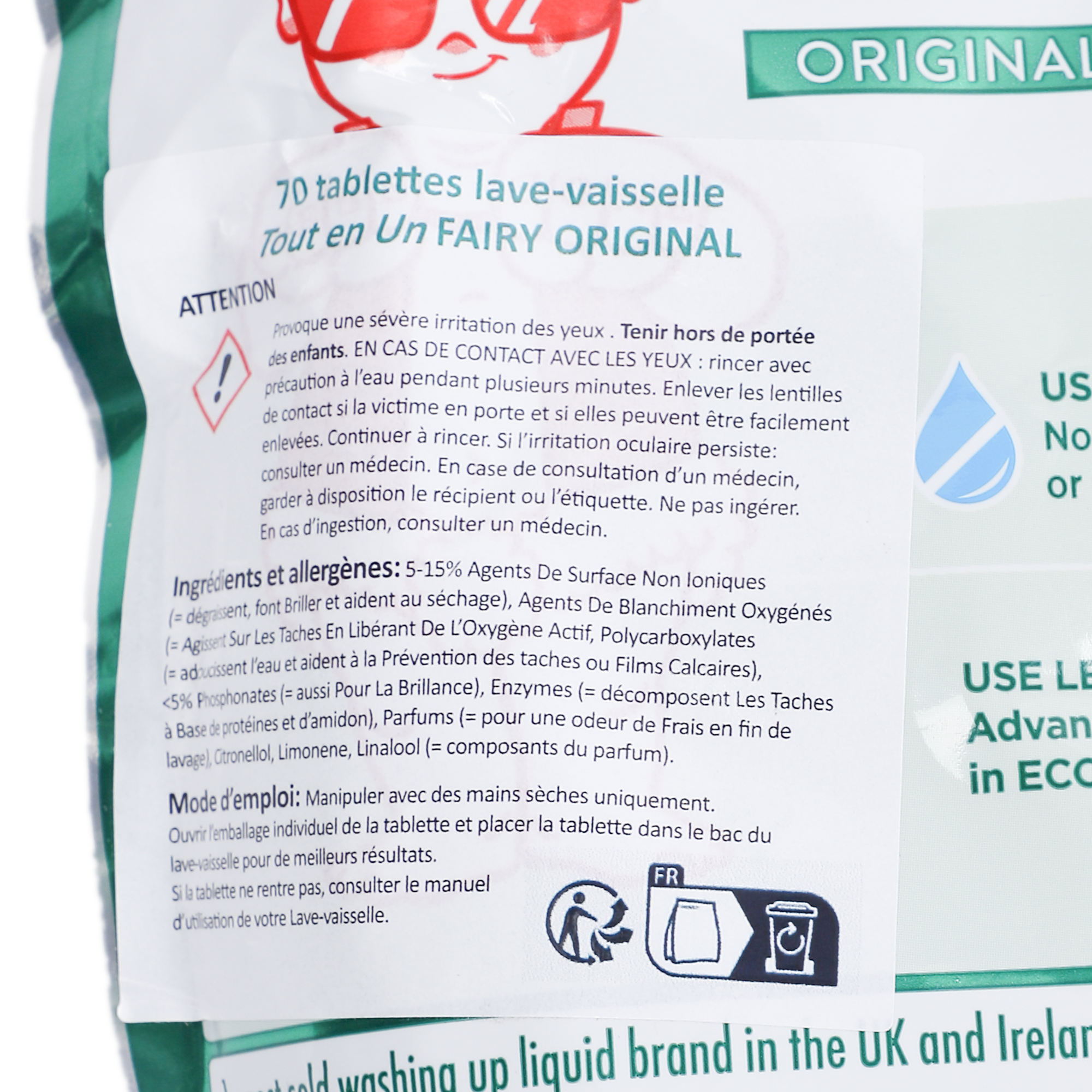70 tablettes lave vaisselle Original tout en 1