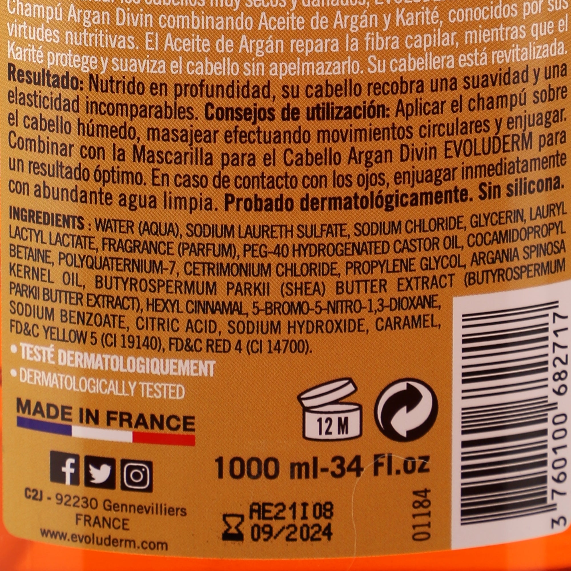 Shampoing argan divin