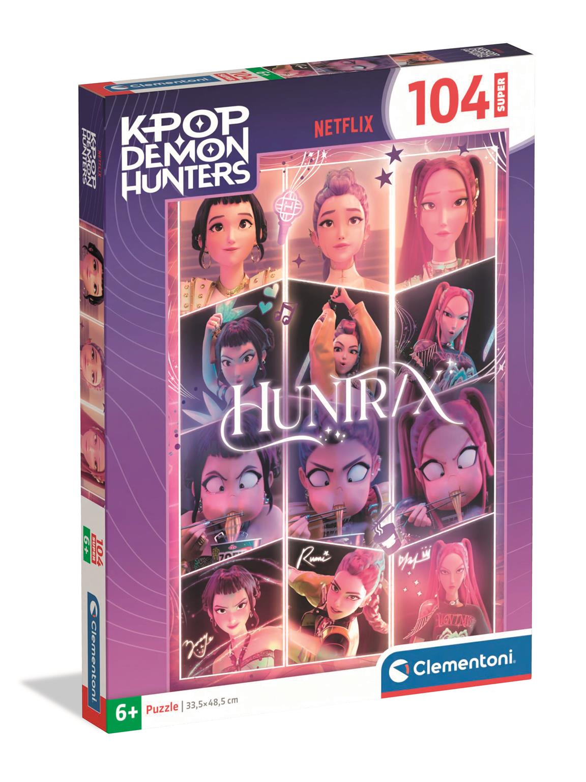 Puzzle Super KPop Demon Hunter Clementoni – 104 pièces