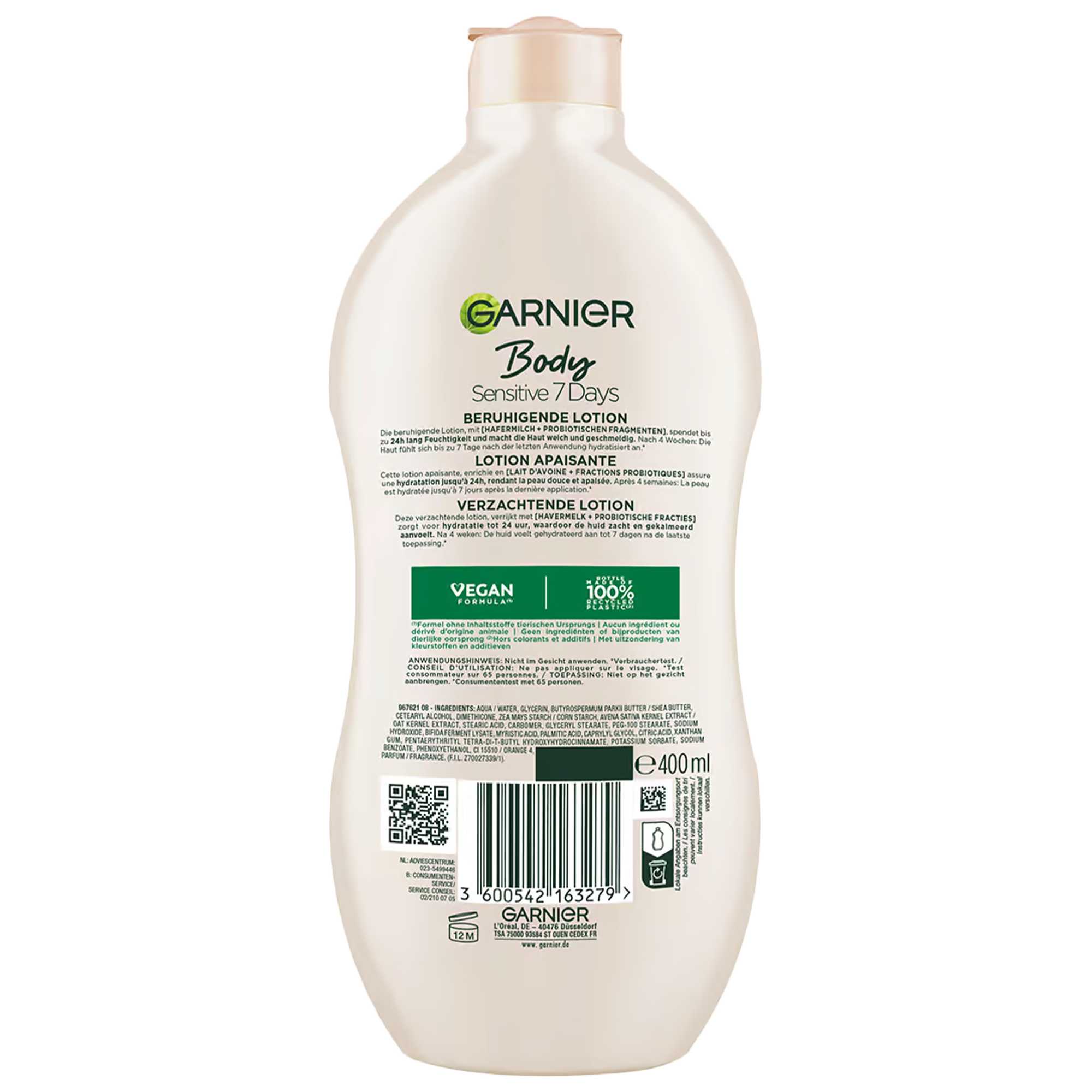 Lait corps sensitive 7 days