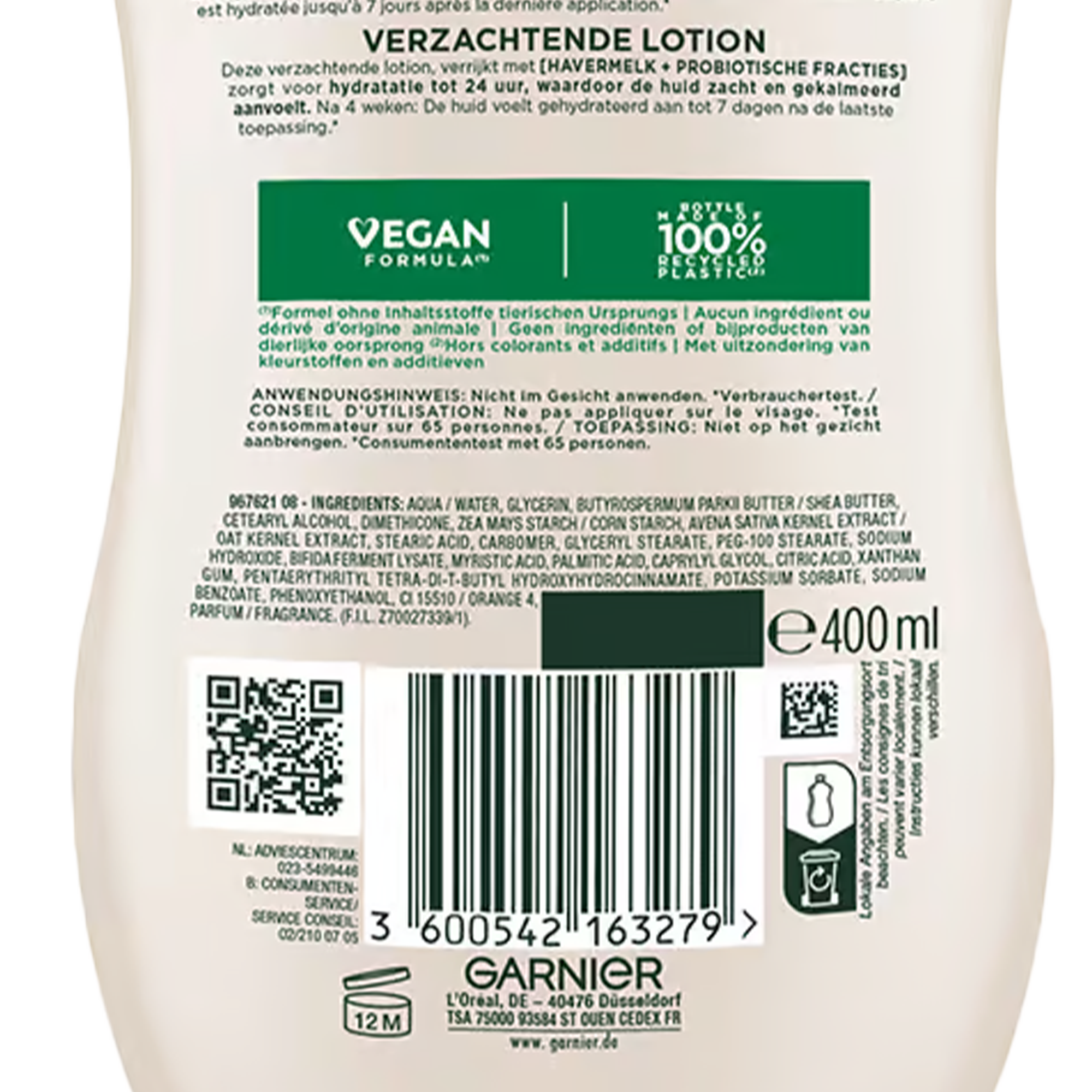 Lait corps sensitive 7 days