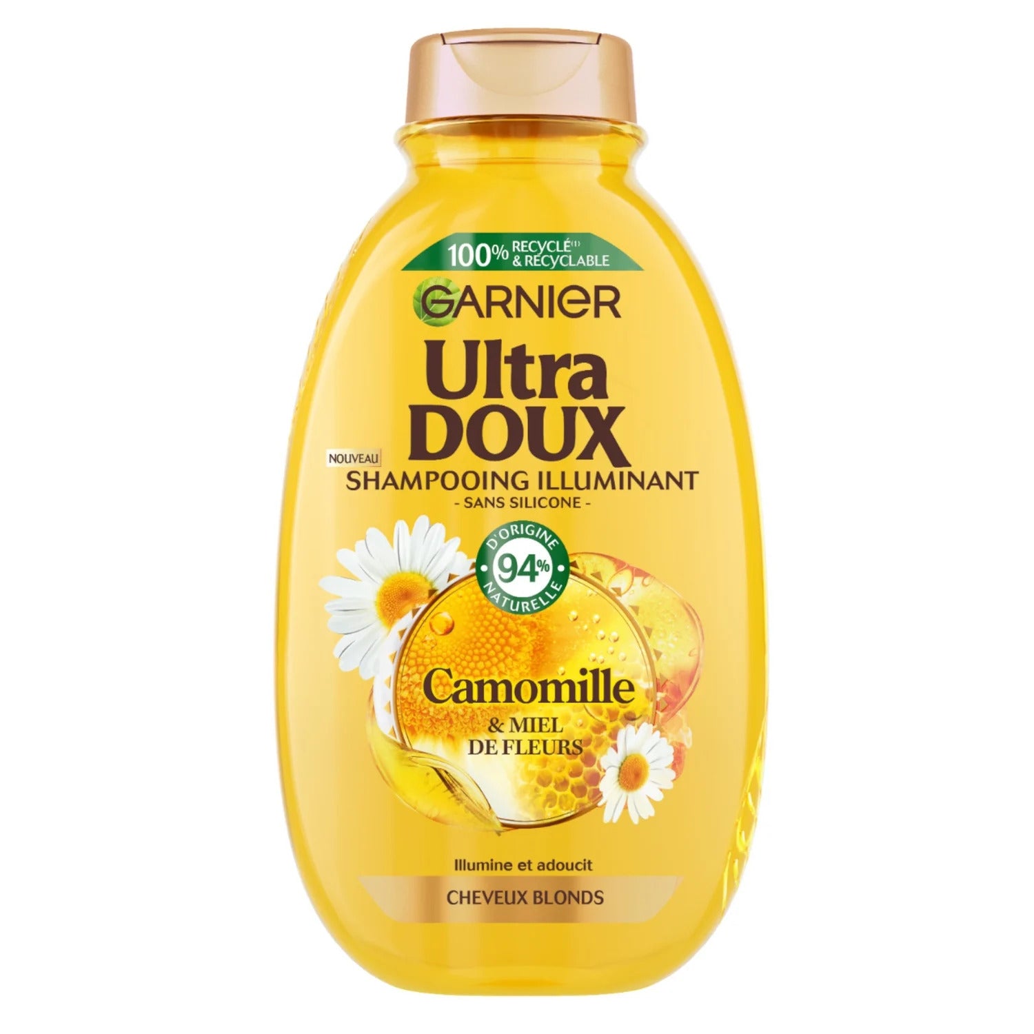 Shampoing illuminant camomille et miel de fleurs