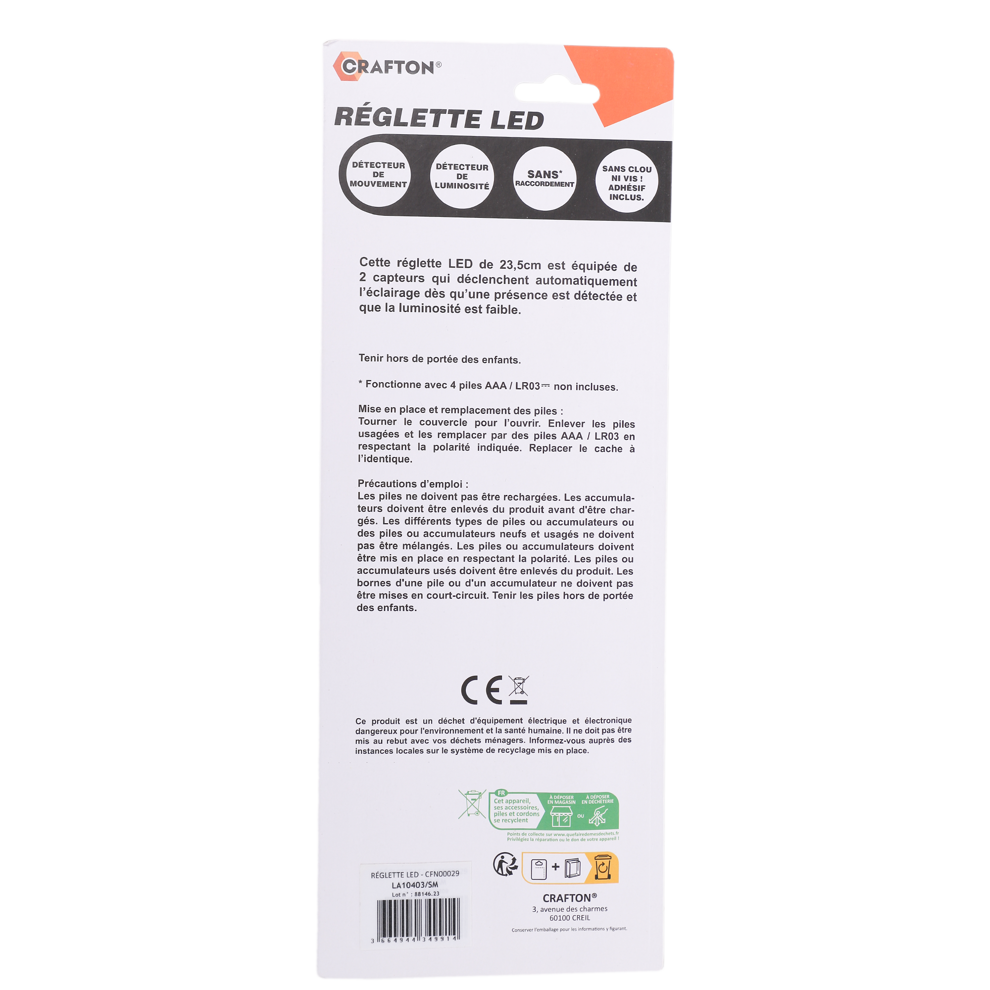 Détecteur Led x8
