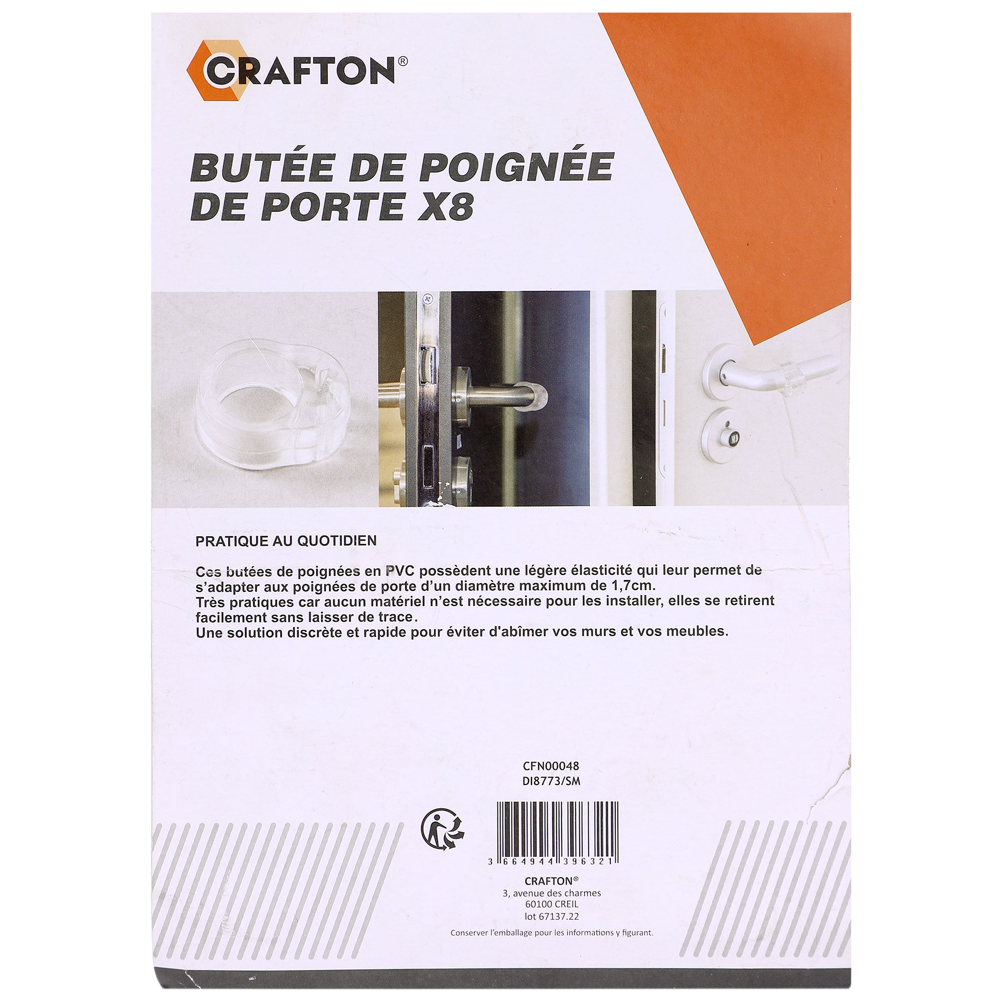 8 pièces butée de porte
