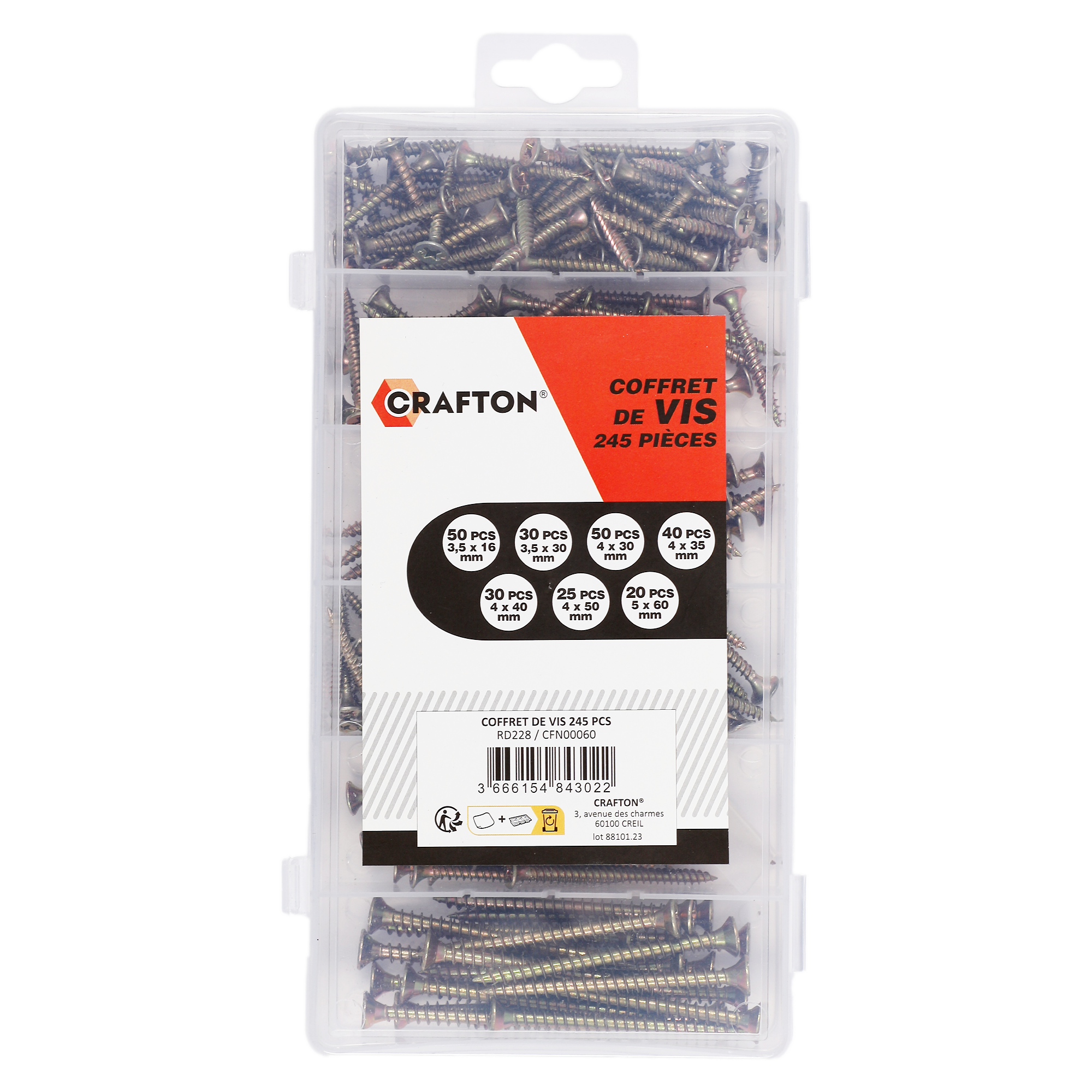 Coffret de vis 245 Pieces