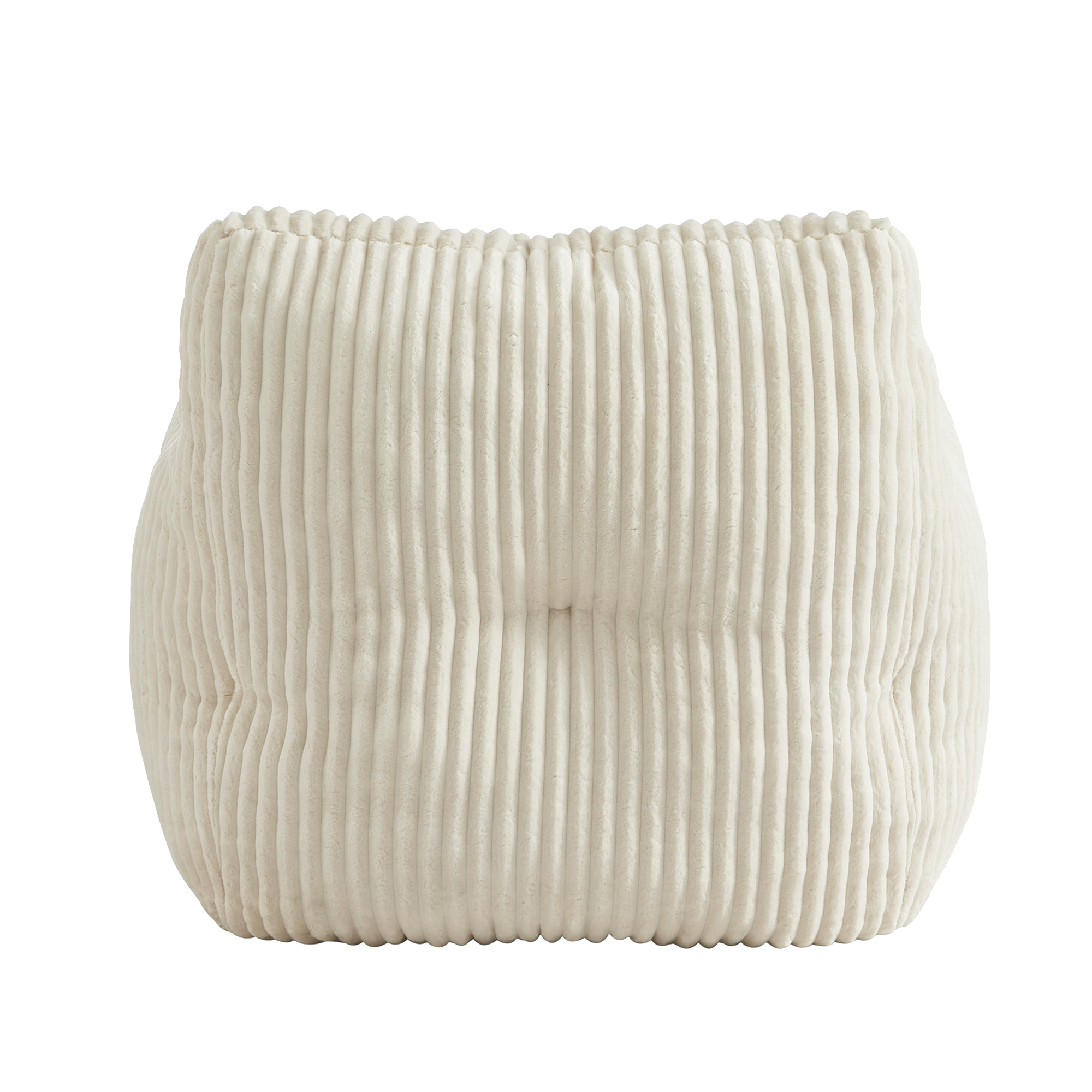 Fauteuil cotelé bully beige