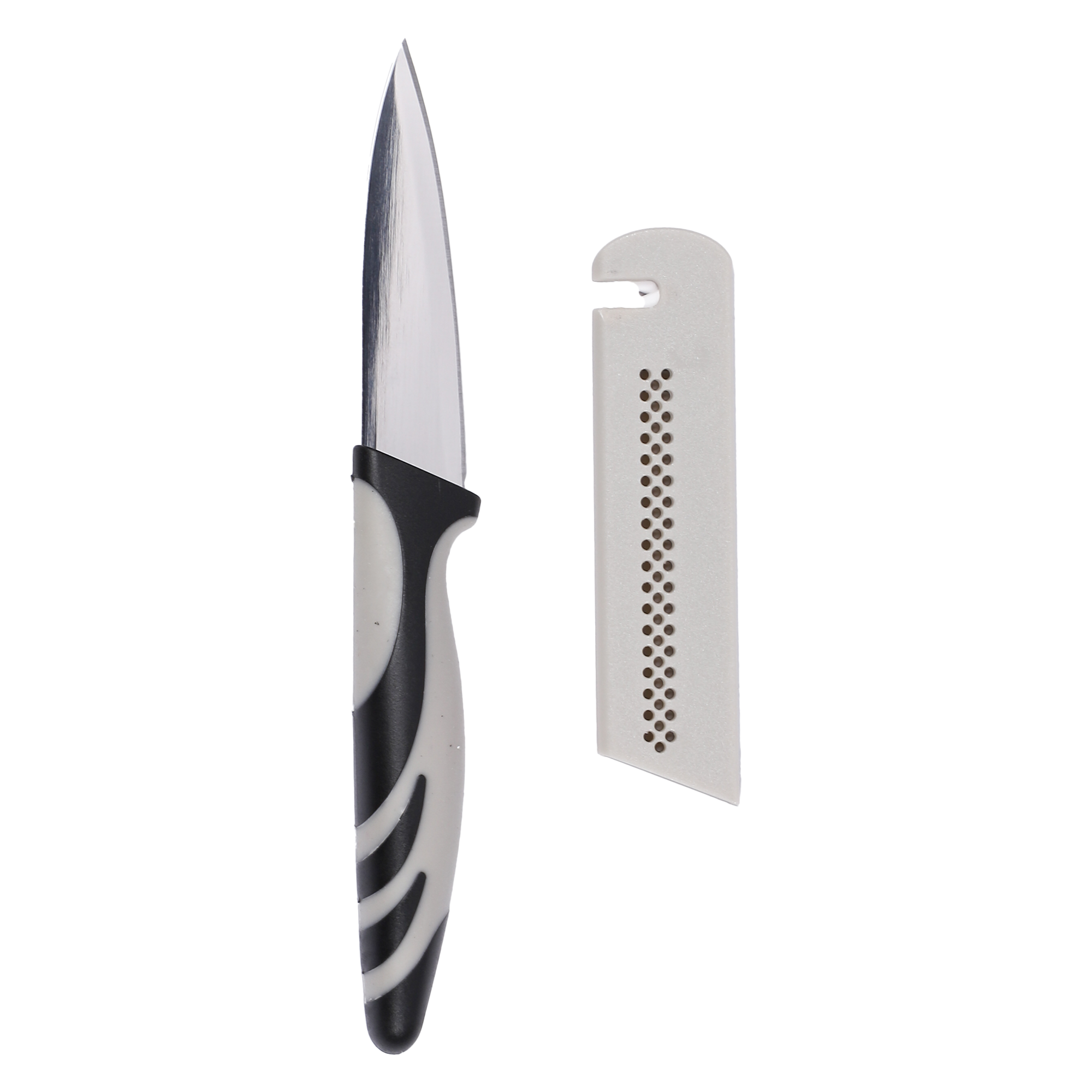 Couteau 8.5 cm + étui aiguiseur céramique
