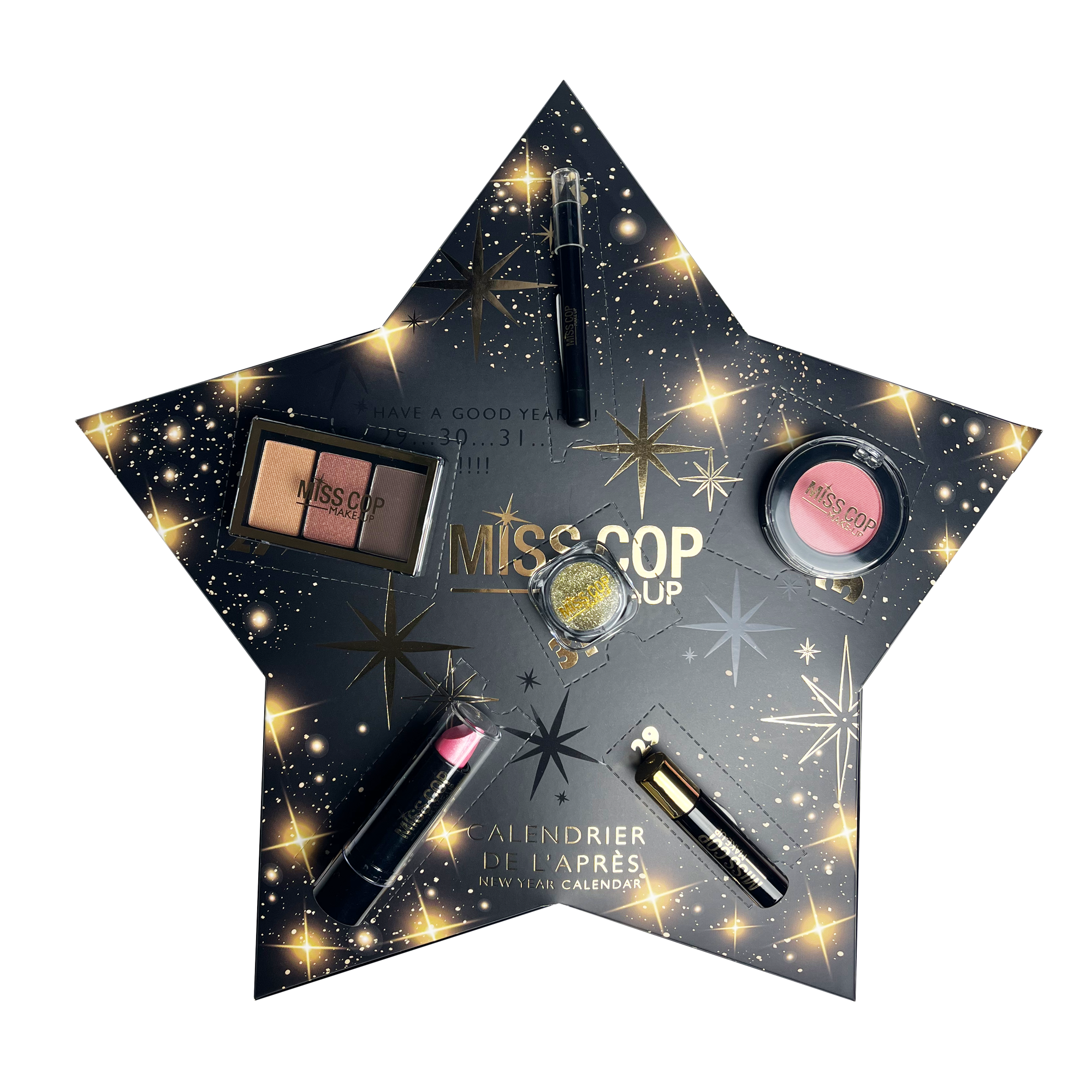 Calendrier de l'après maquillage et accessoires
