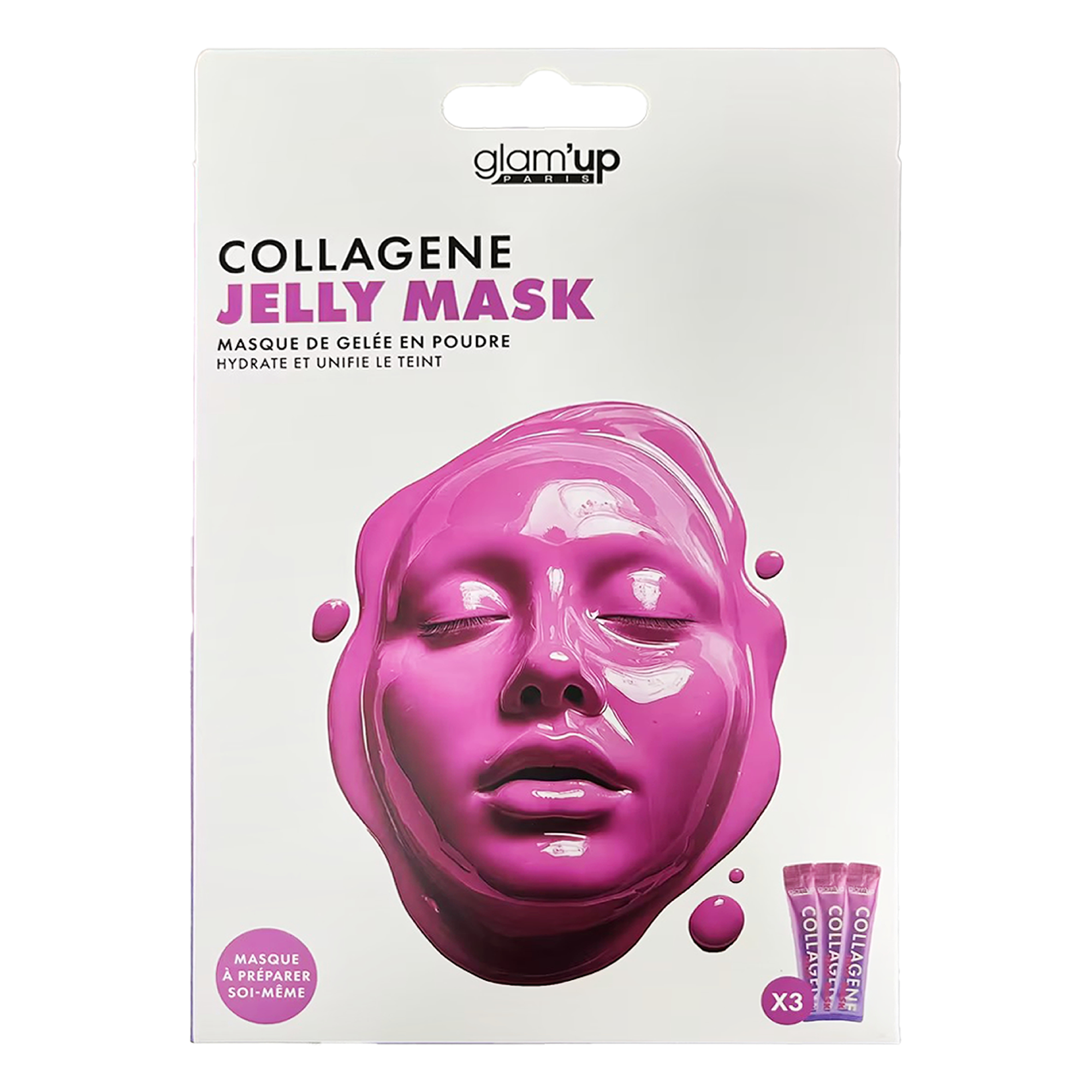 Masque jelly au collagène en poudre x3 sachets